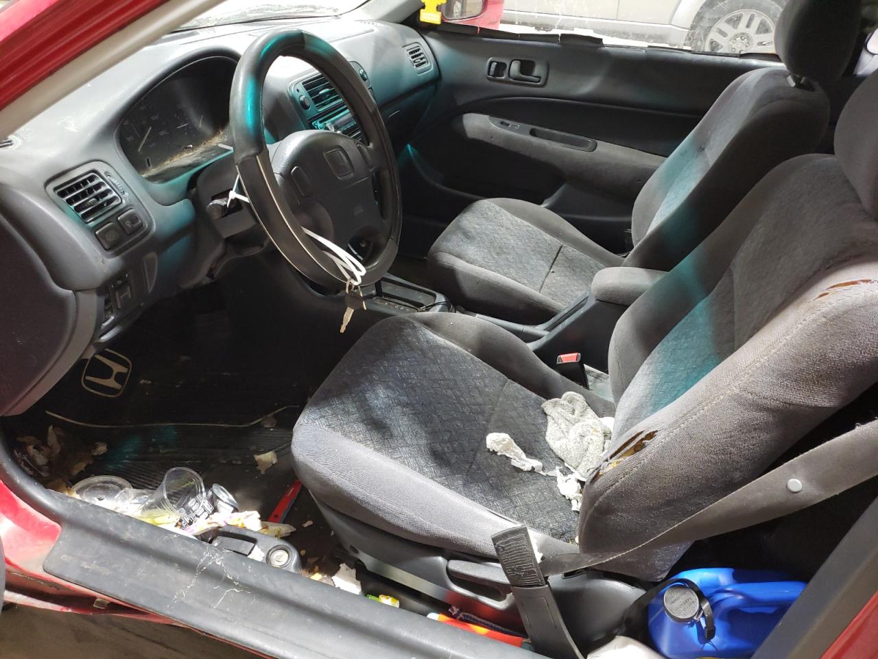 1998 Honda Civic Ex Red vin: 1HGEJ824XWL081910