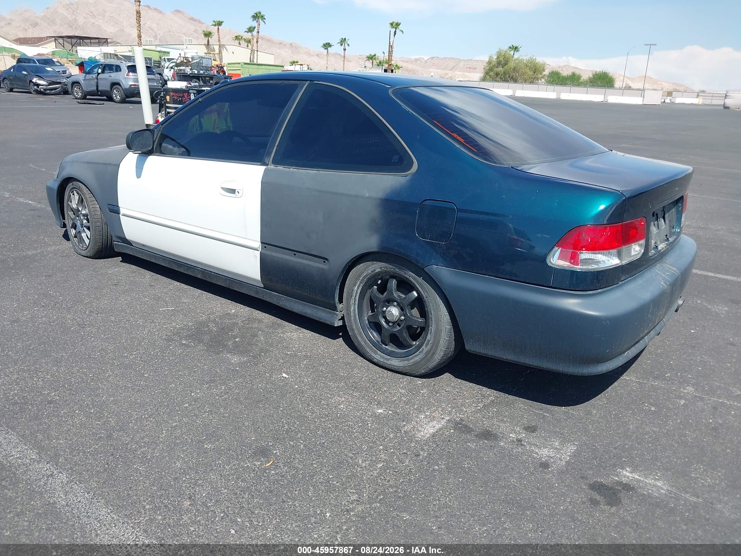 1998 Honda Civic Ex Green vin: 1HGEJ824XWL097654