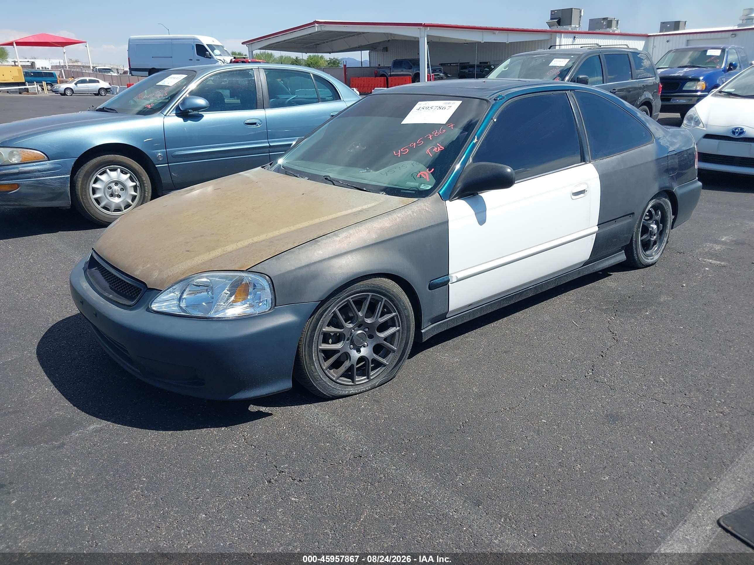 1998 Honda Civic Ex Green vin: 1HGEJ824XWL097654