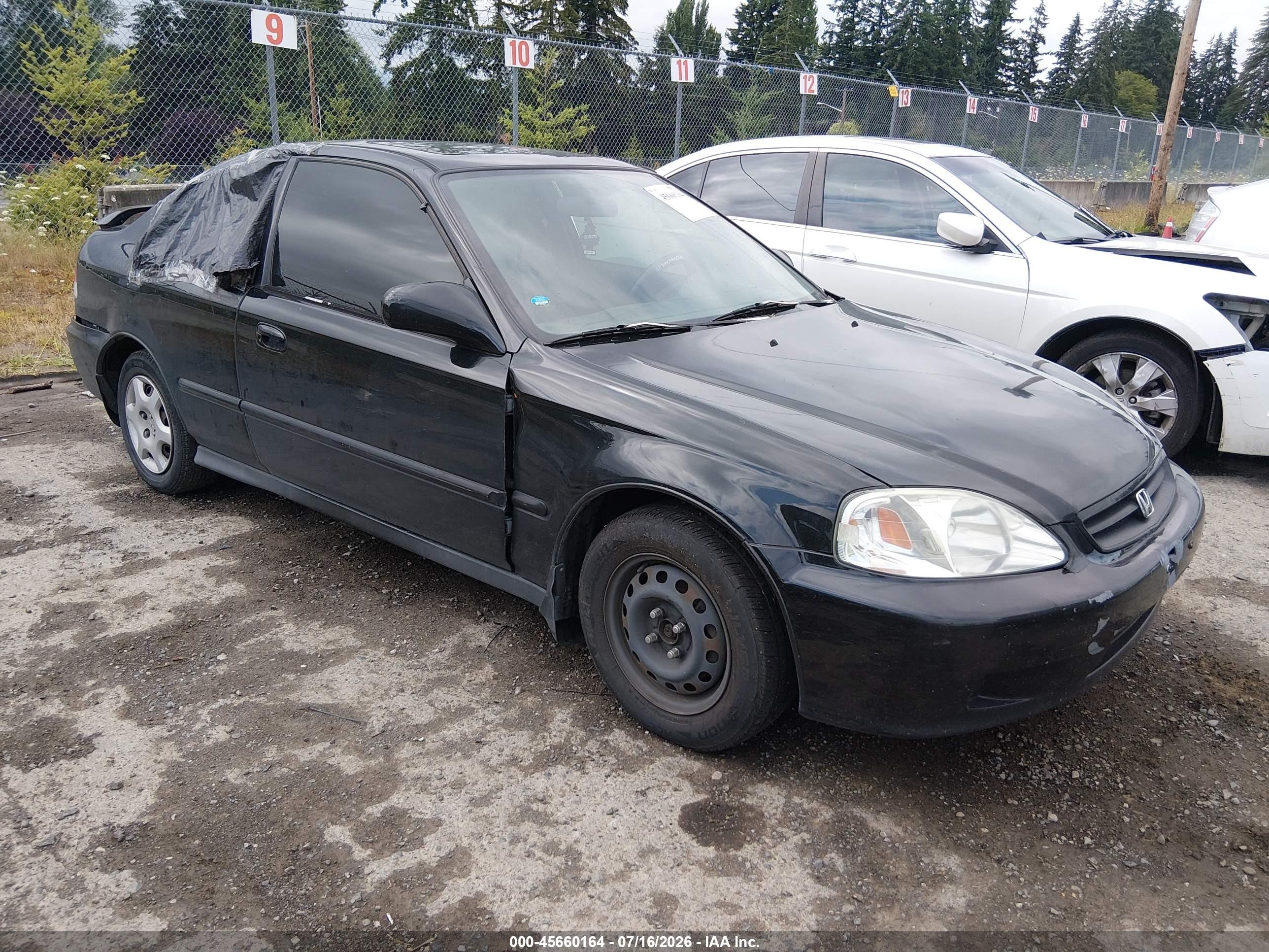 2000 Honda Civic Ex Black vin: 1HGEJ824XYL063975