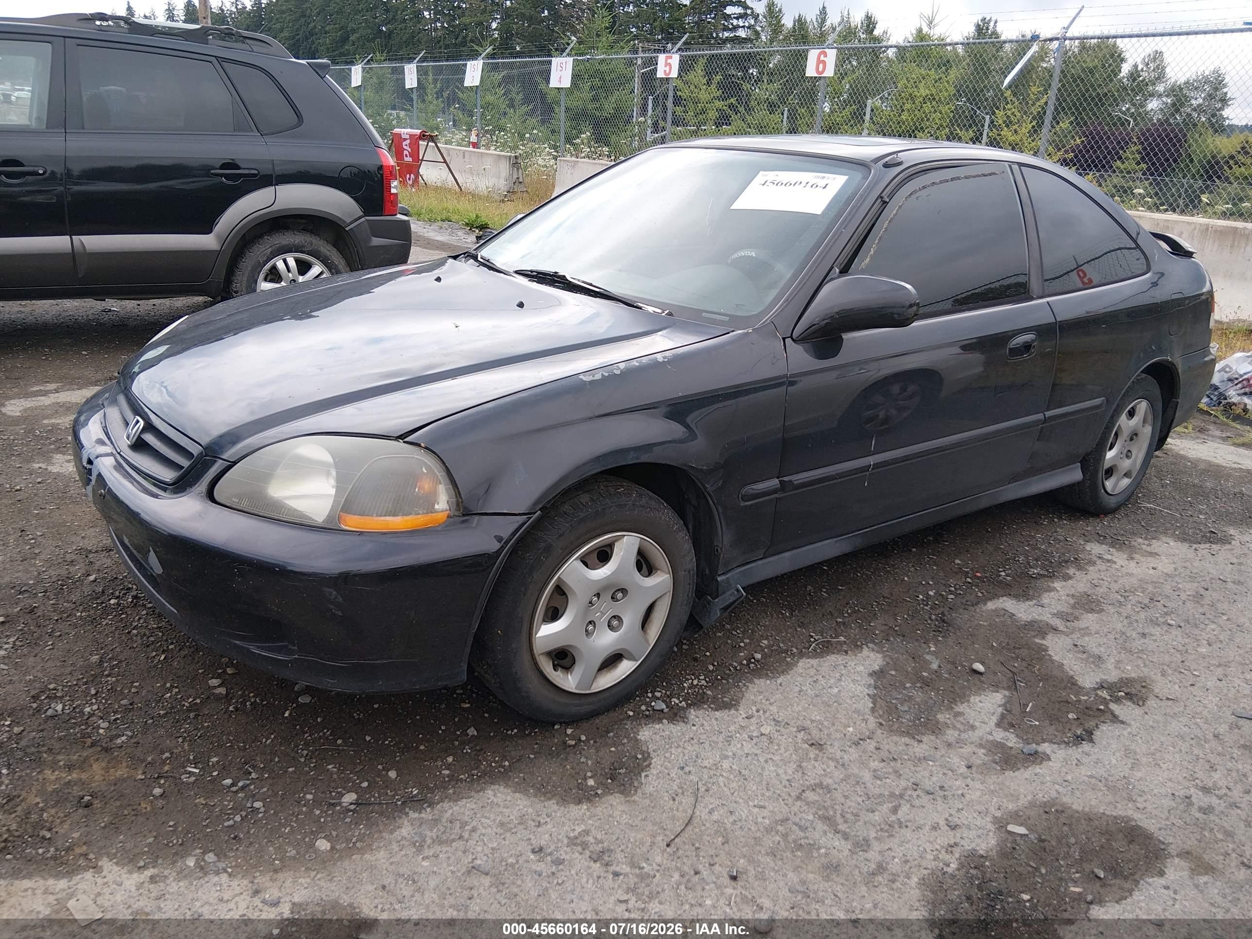 2000 Honda Civic Ex Black vin: 1HGEJ824XYL063975
