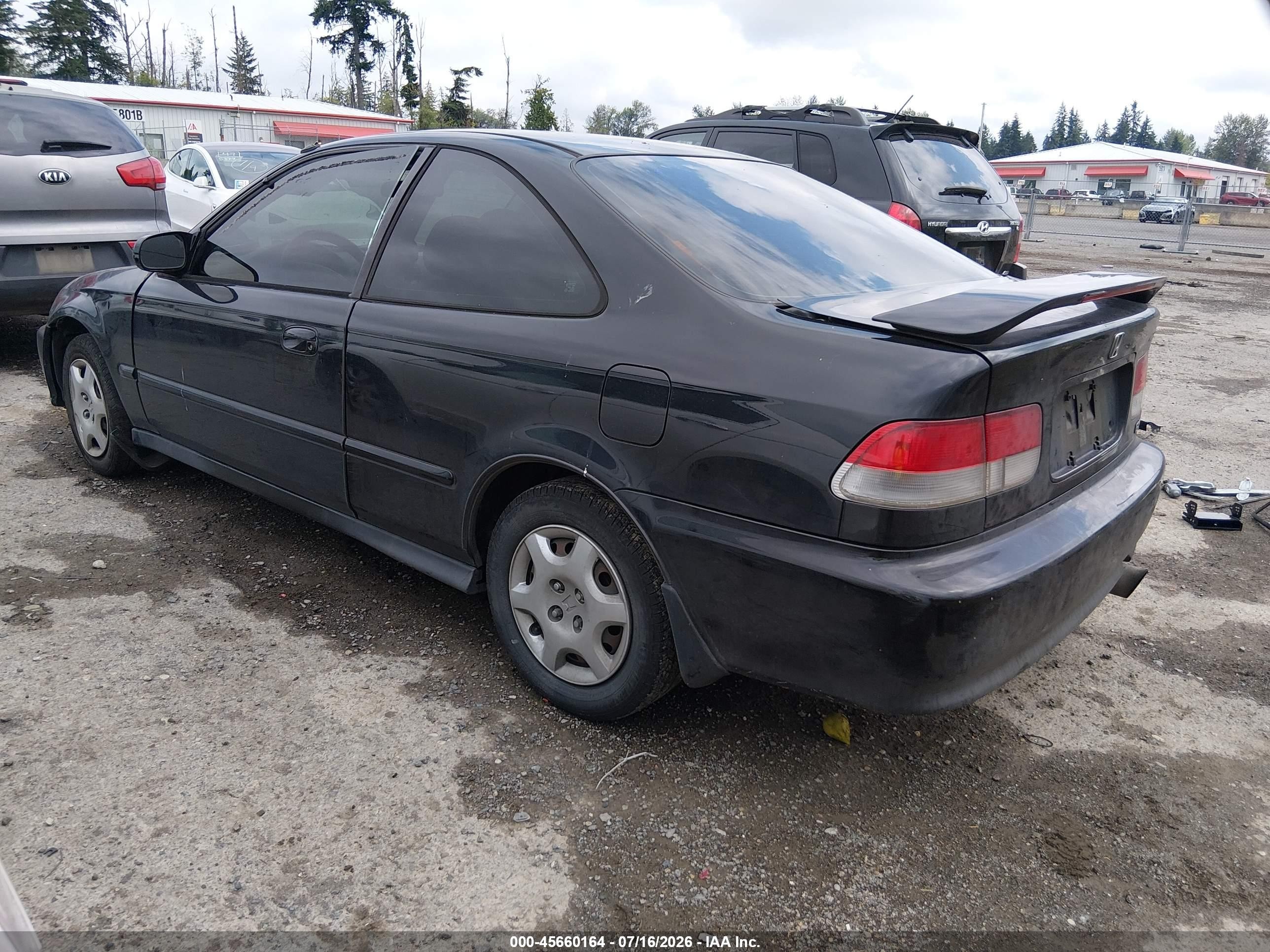 2000 Honda Civic Ex Black vin: 1HGEJ824XYL063975