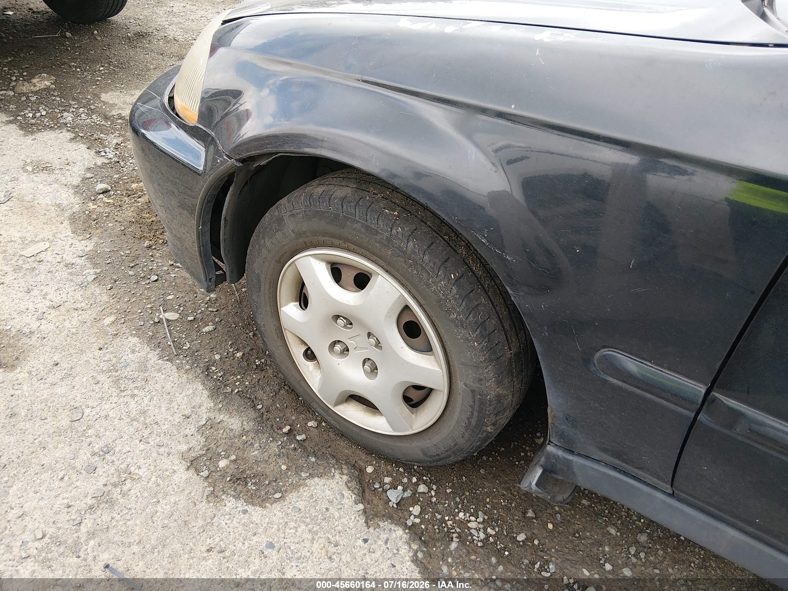 2000 Honda Civic Ex Black vin: 1HGEJ824XYL063975