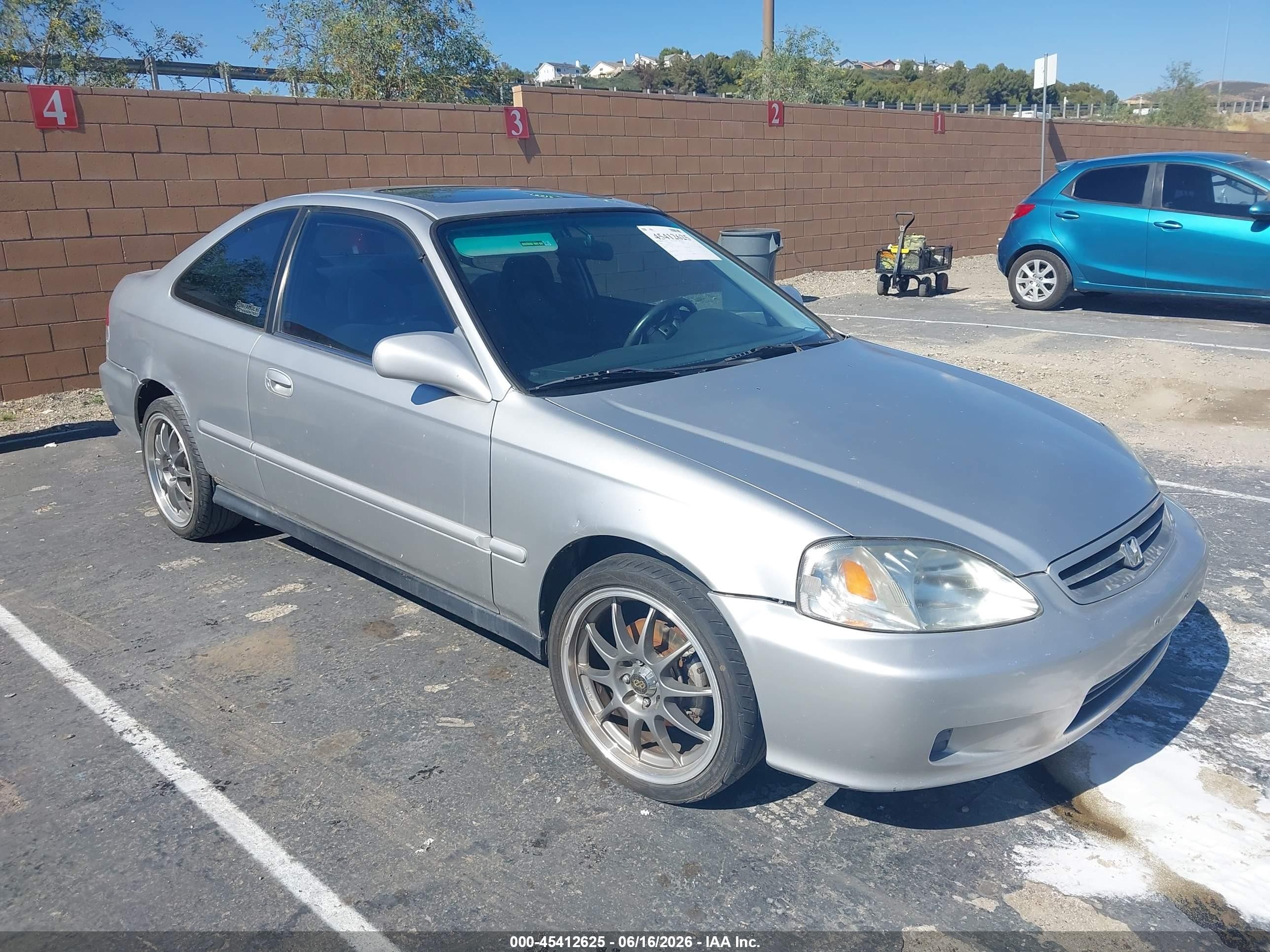 2000 Honda Civic Ex Серебряный vin: 1HGEJ824XYL072711
