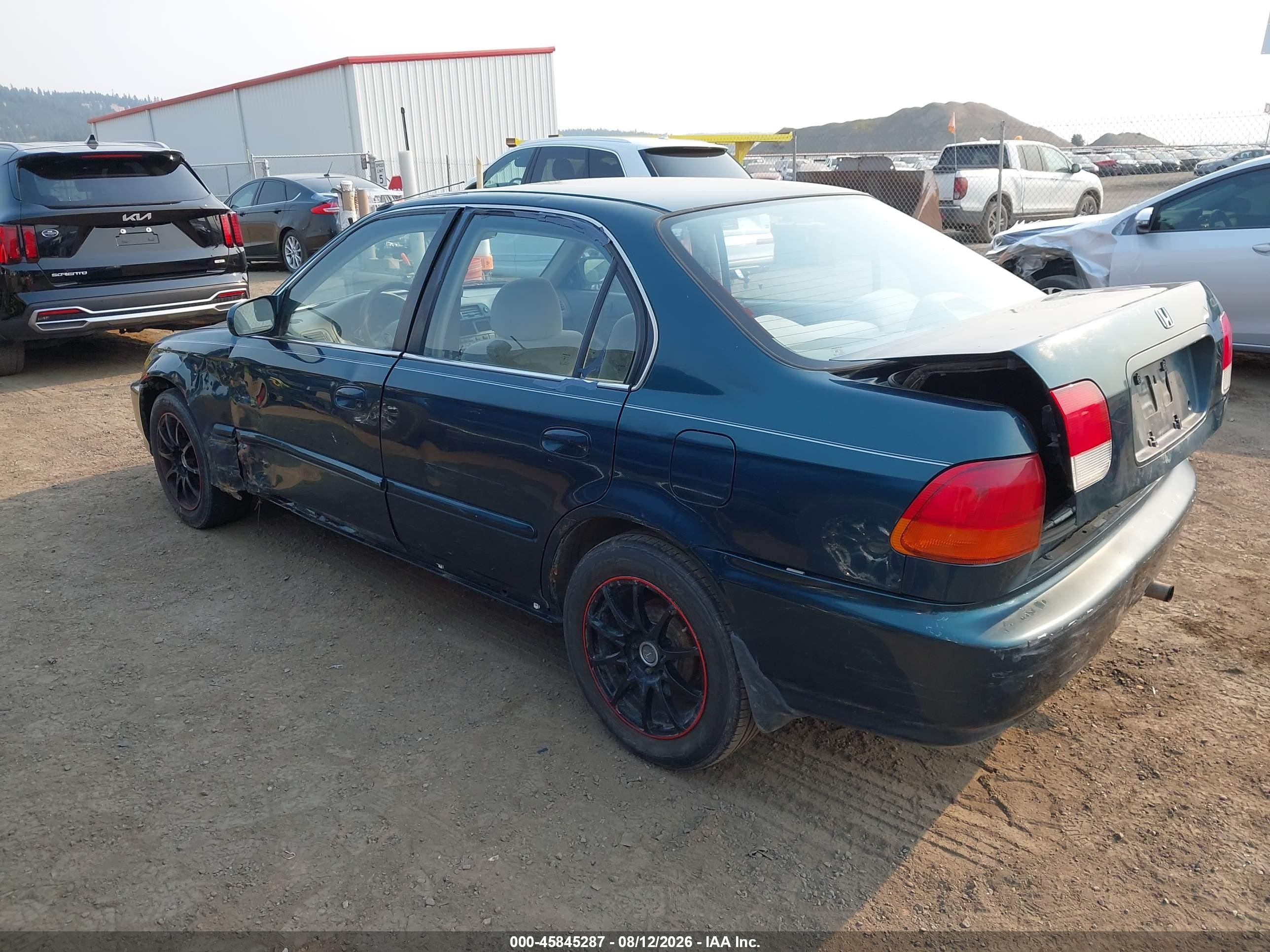 1998 Honda Civic Ex Green vin: 1HGEJ8542WL056513