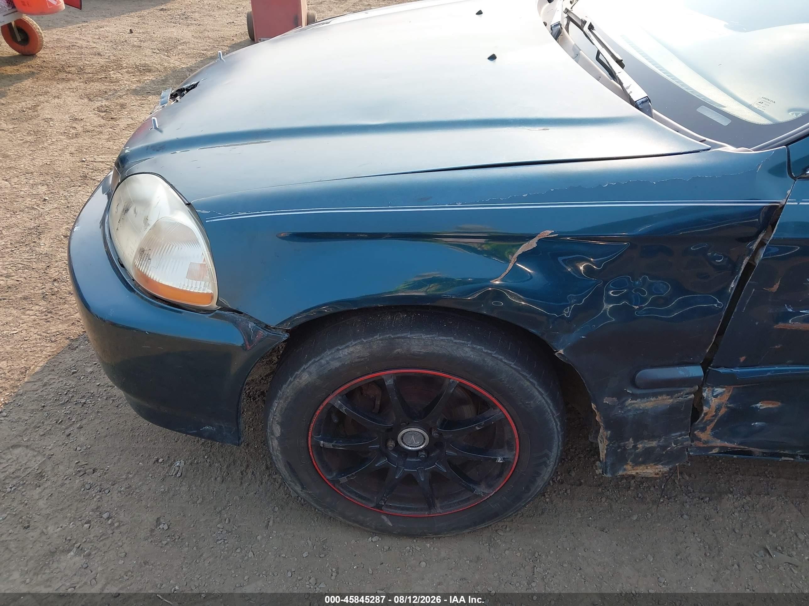 1998 Honda Civic Ex Green vin: 1HGEJ8542WL056513