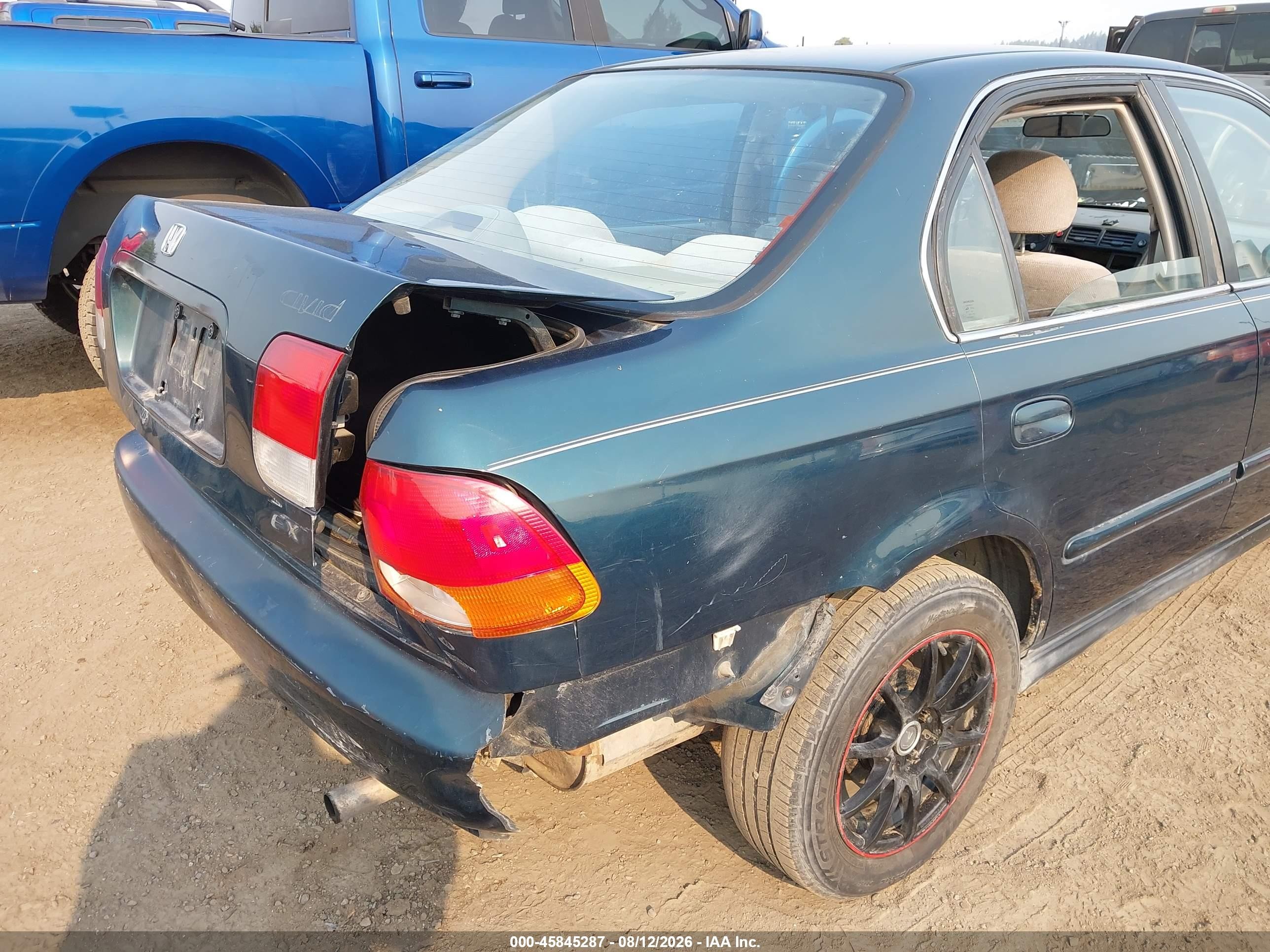 1998 Honda Civic Ex Green vin: 1HGEJ8542WL056513