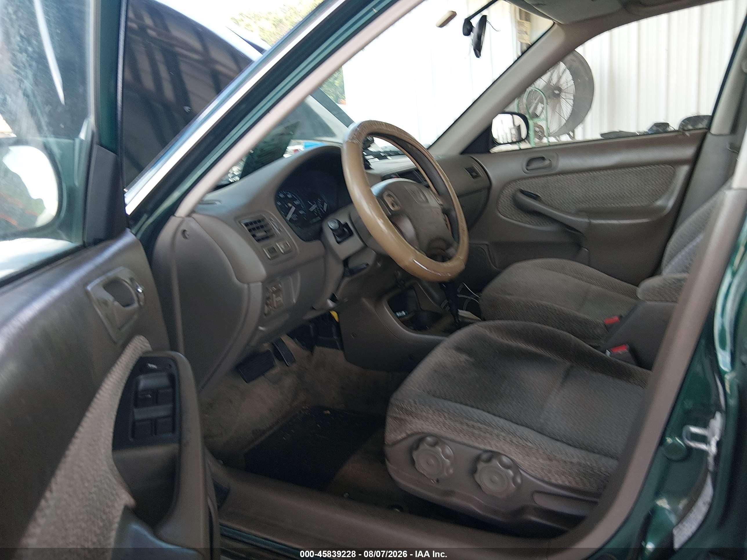 1999 Honda Civic Ex Green vin: 1HGEJ8640XL029617