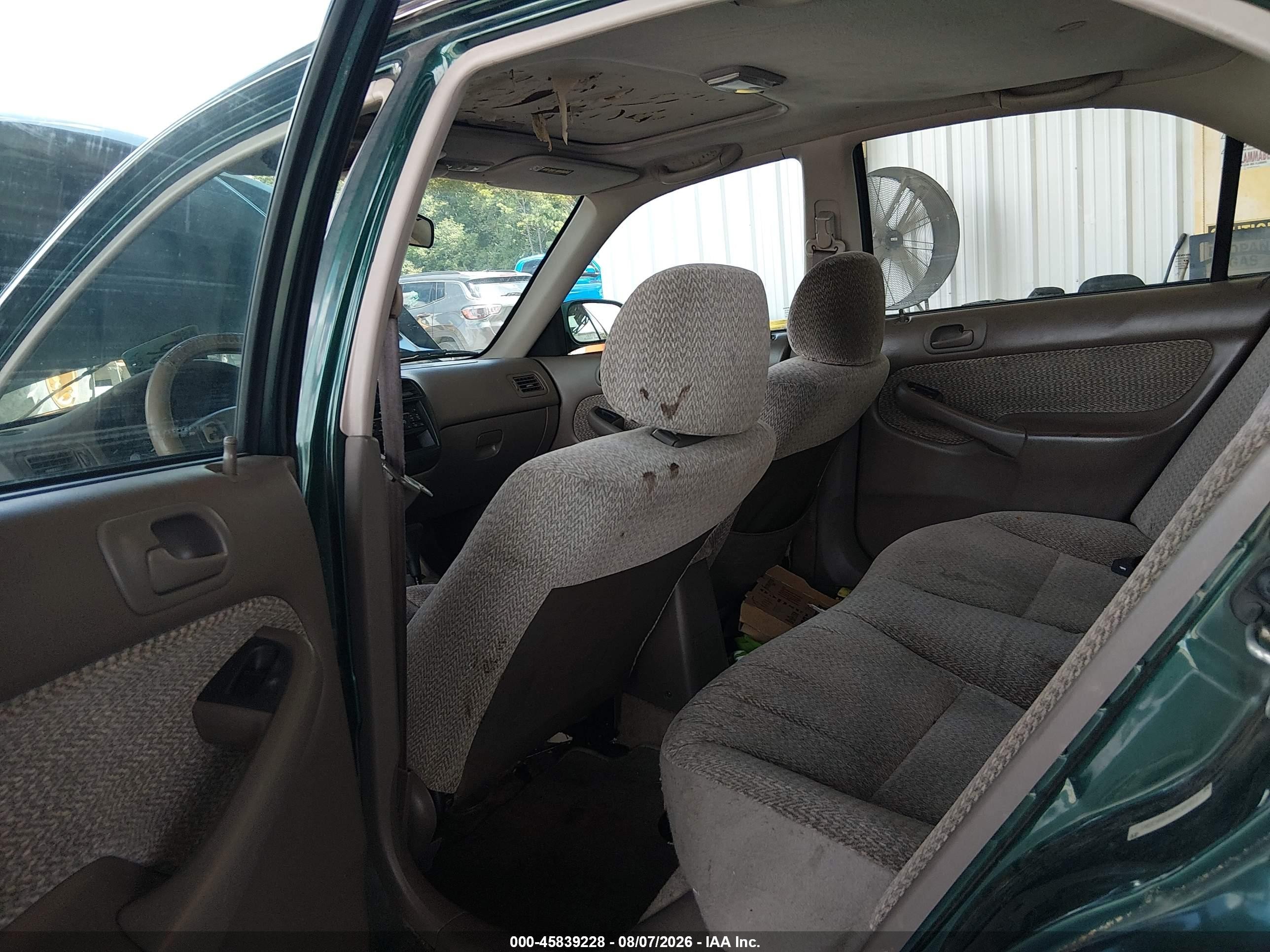 1999 Honda Civic Ex Green vin: 1HGEJ8640XL029617