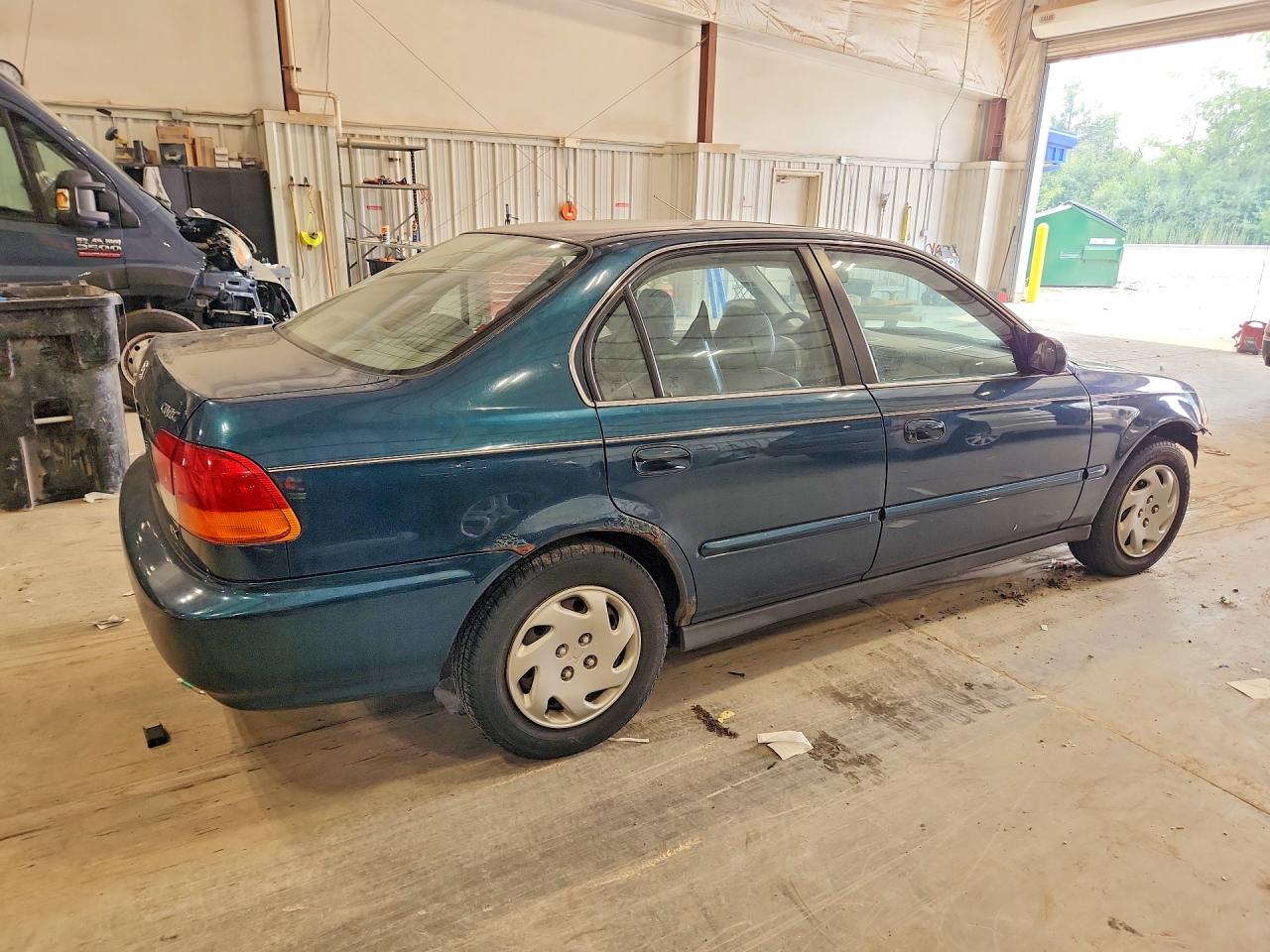1996 Honda Civic Ex Green vin: 1HGEJ8642TL018287