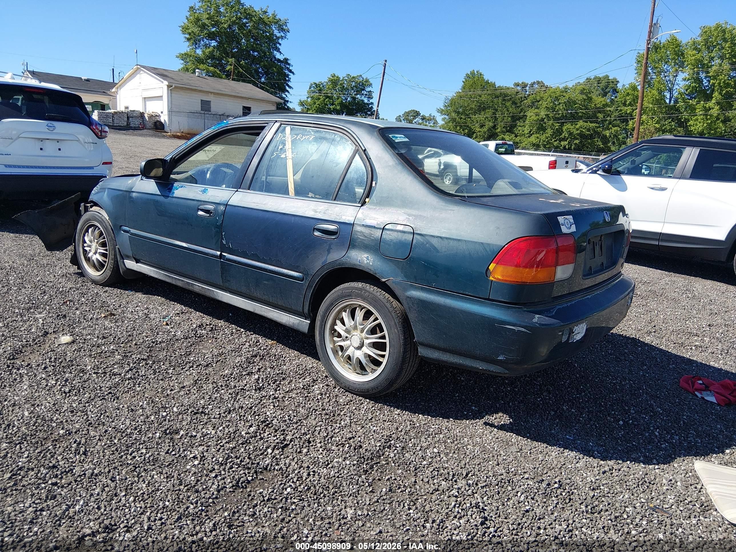 1996 Honda Civic Ex Green vin: 1HGEJ8645TL044995