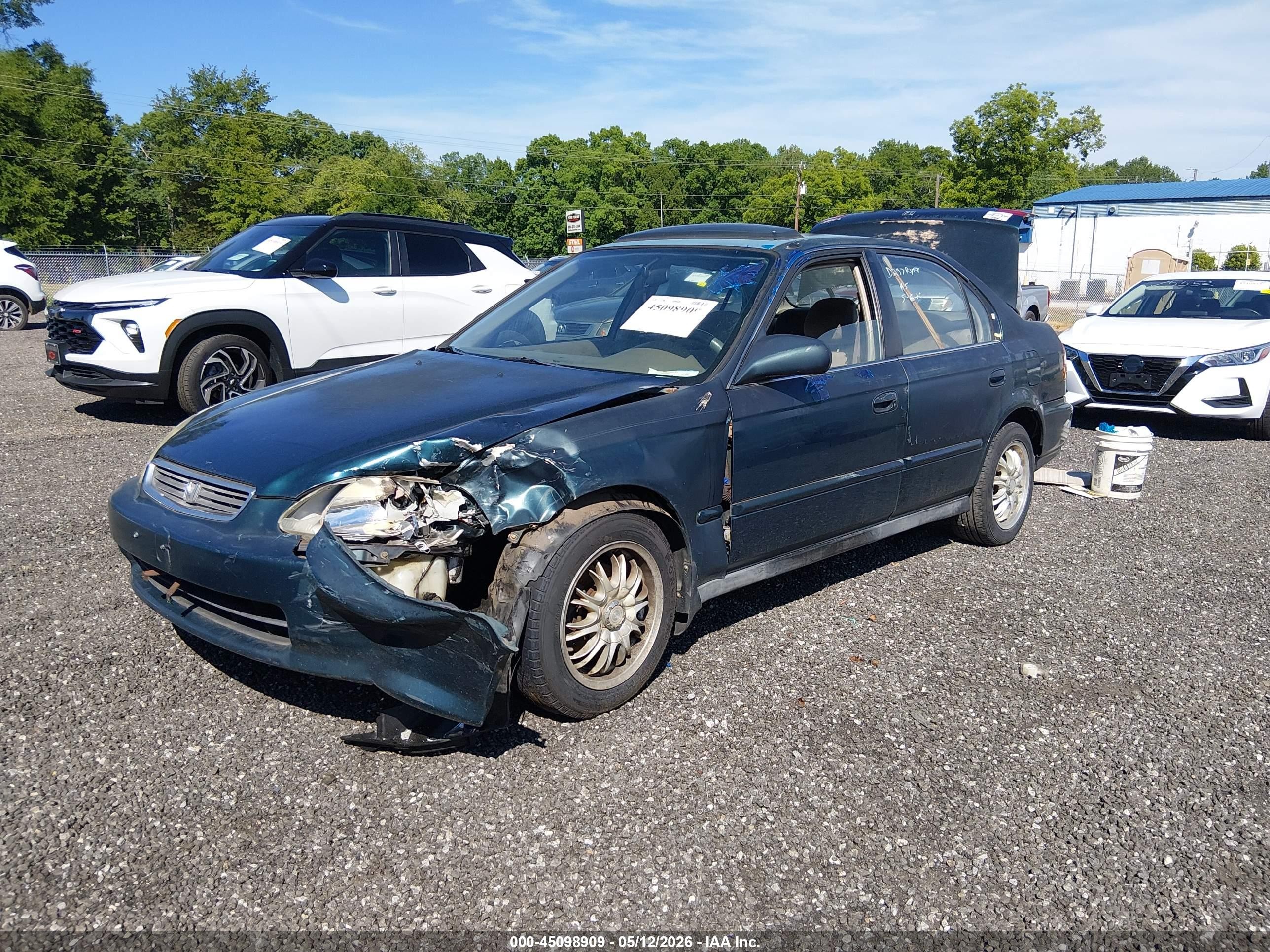1996 Honda Civic Ex Green vin: 1HGEJ8645TL044995