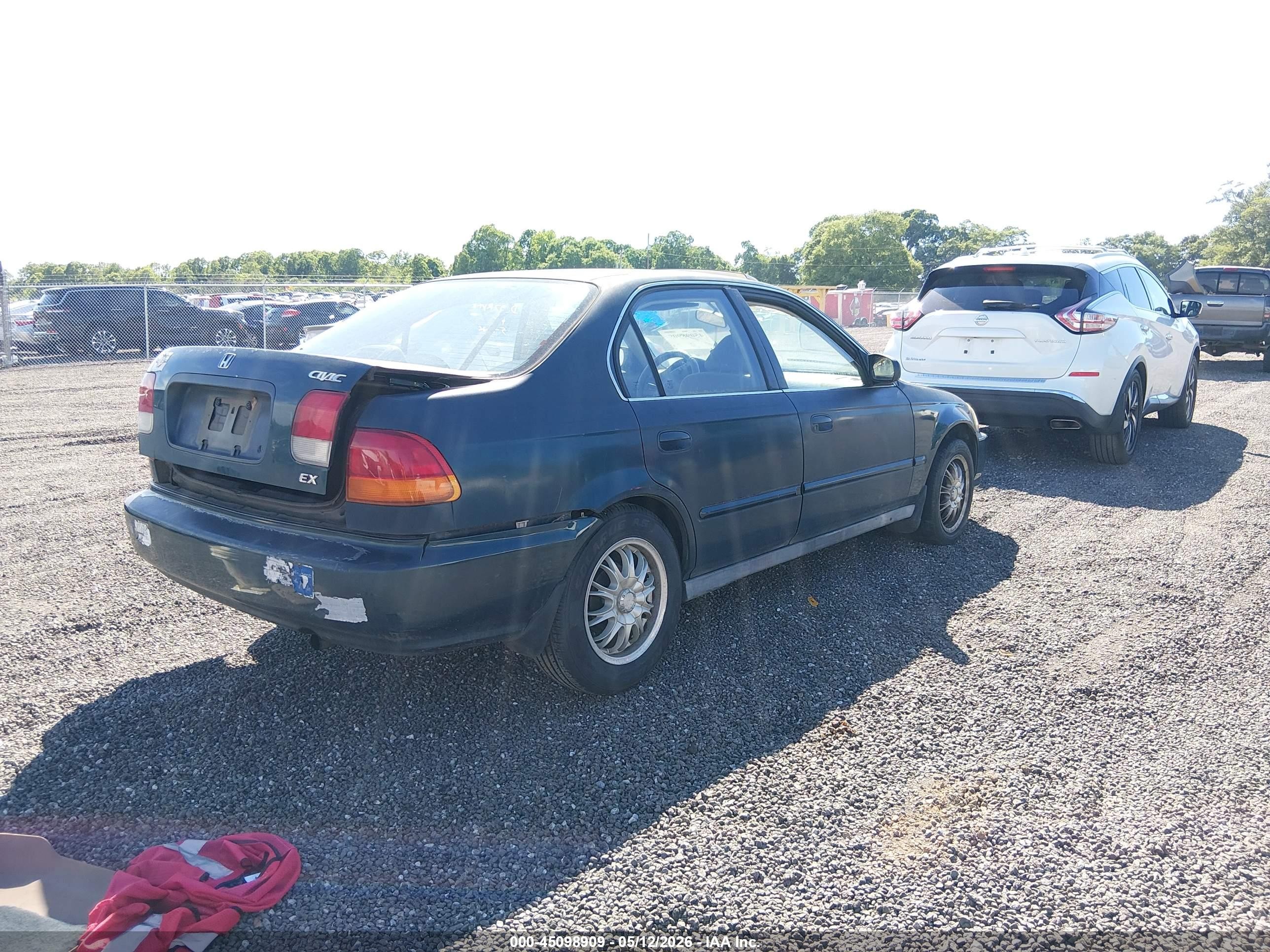 1996 Honda Civic Ex Green vin: 1HGEJ8645TL044995