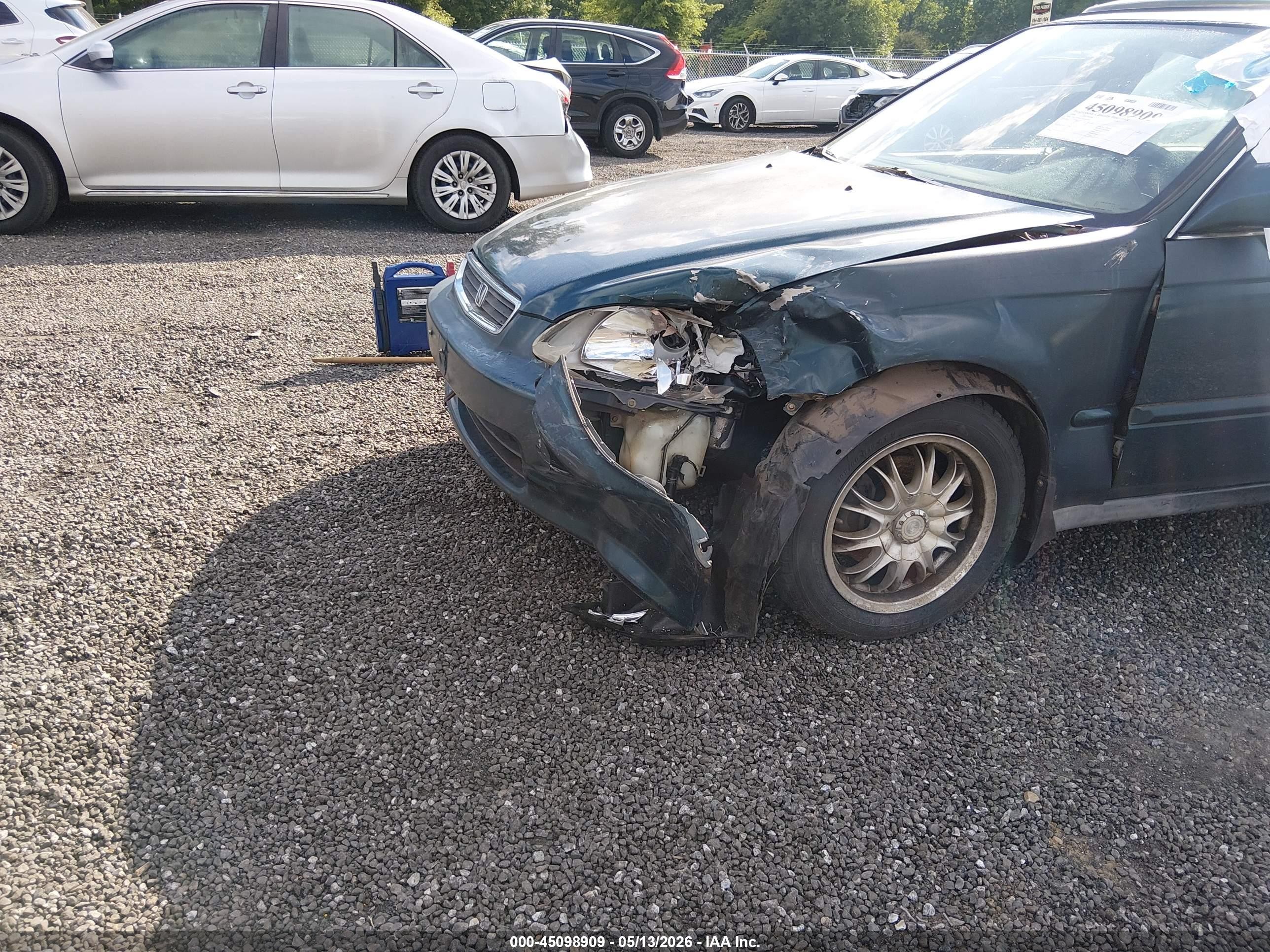 1996 Honda Civic Ex Green vin: 1HGEJ8645TL044995