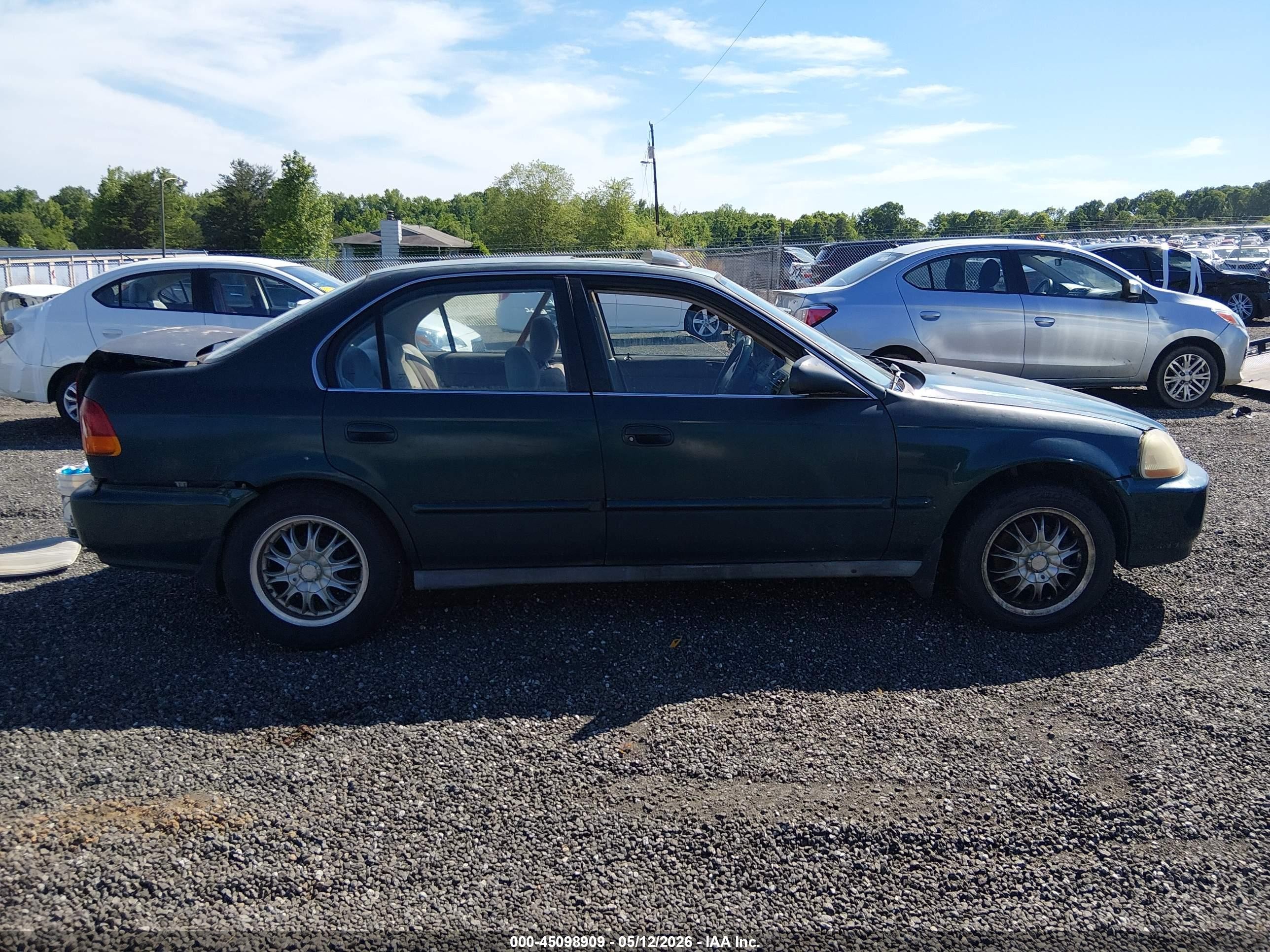 1996 Honda Civic Ex Green vin: 1HGEJ8645TL044995