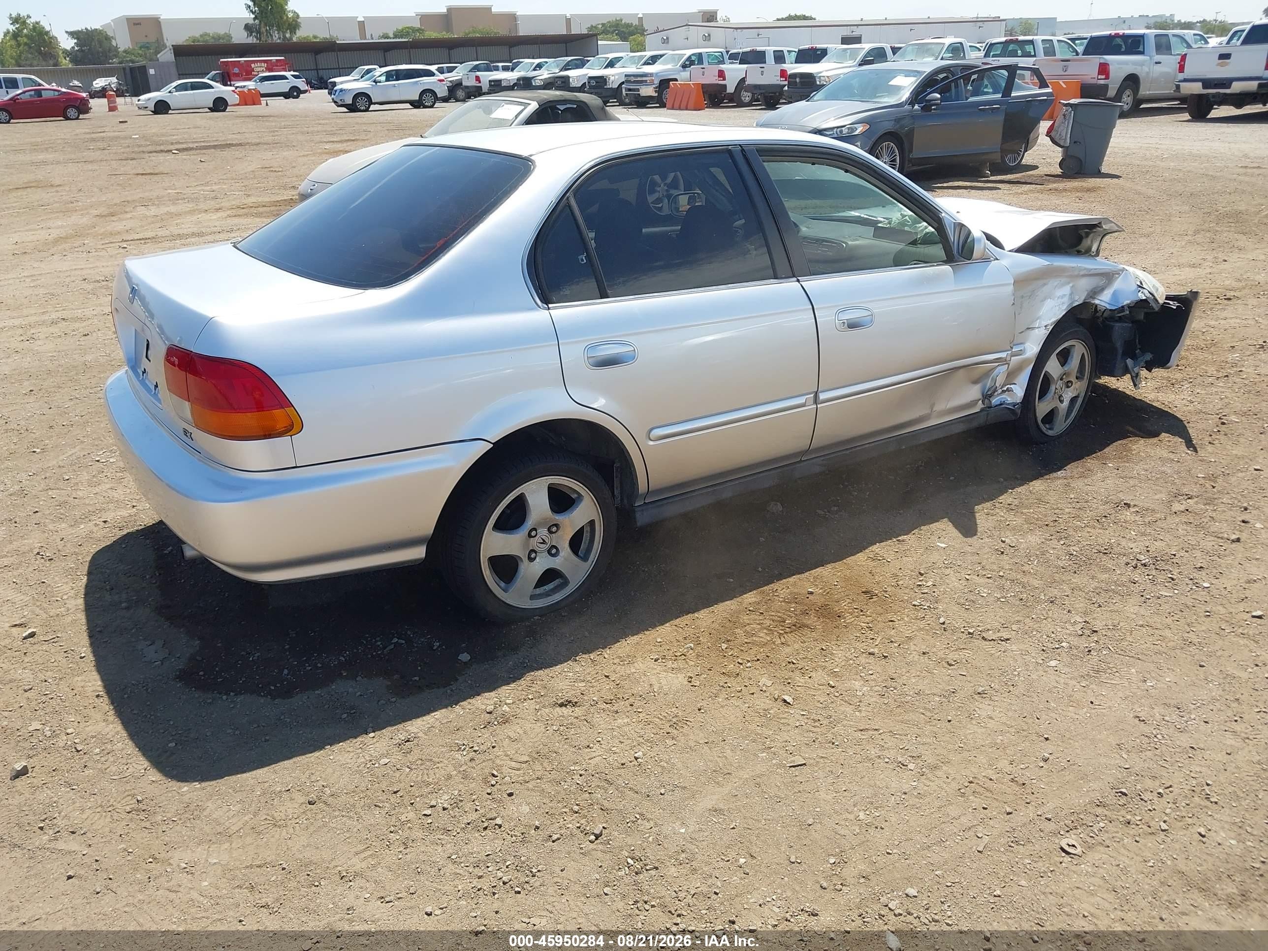 1996 Honda Civic Ex Серый vin: 1HGEJ8647TL000111