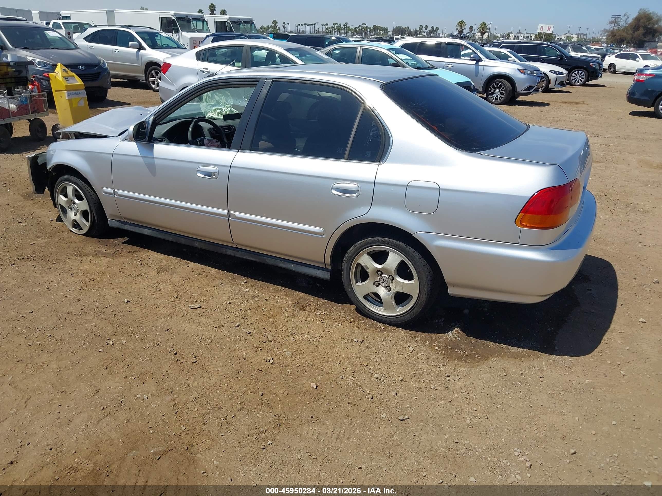 1996 Honda Civic Ex Серый vin: 1HGEJ8647TL000111
