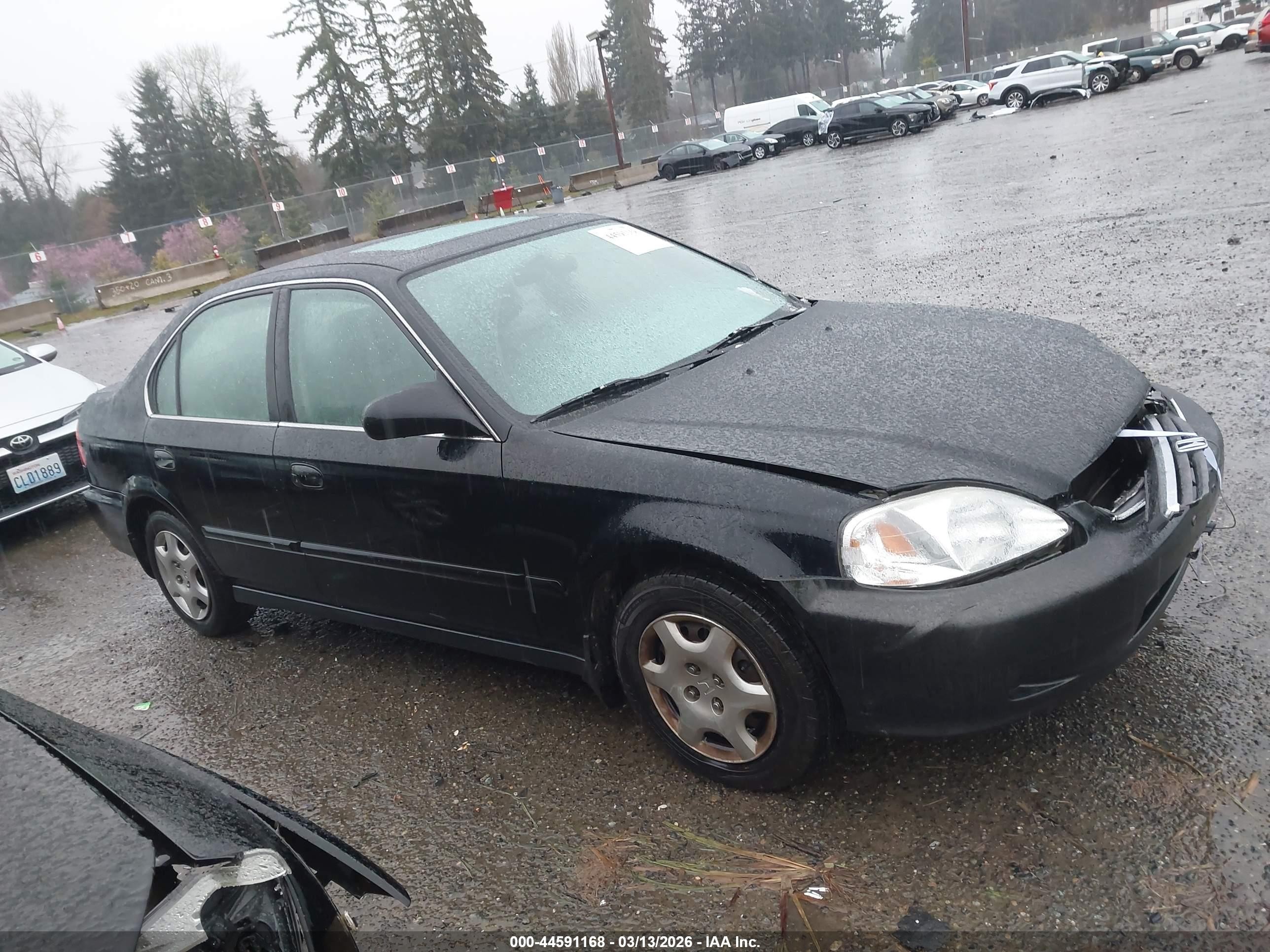 1999 Honda Civic Ex Black vin: 1HGEJ8648XL010314