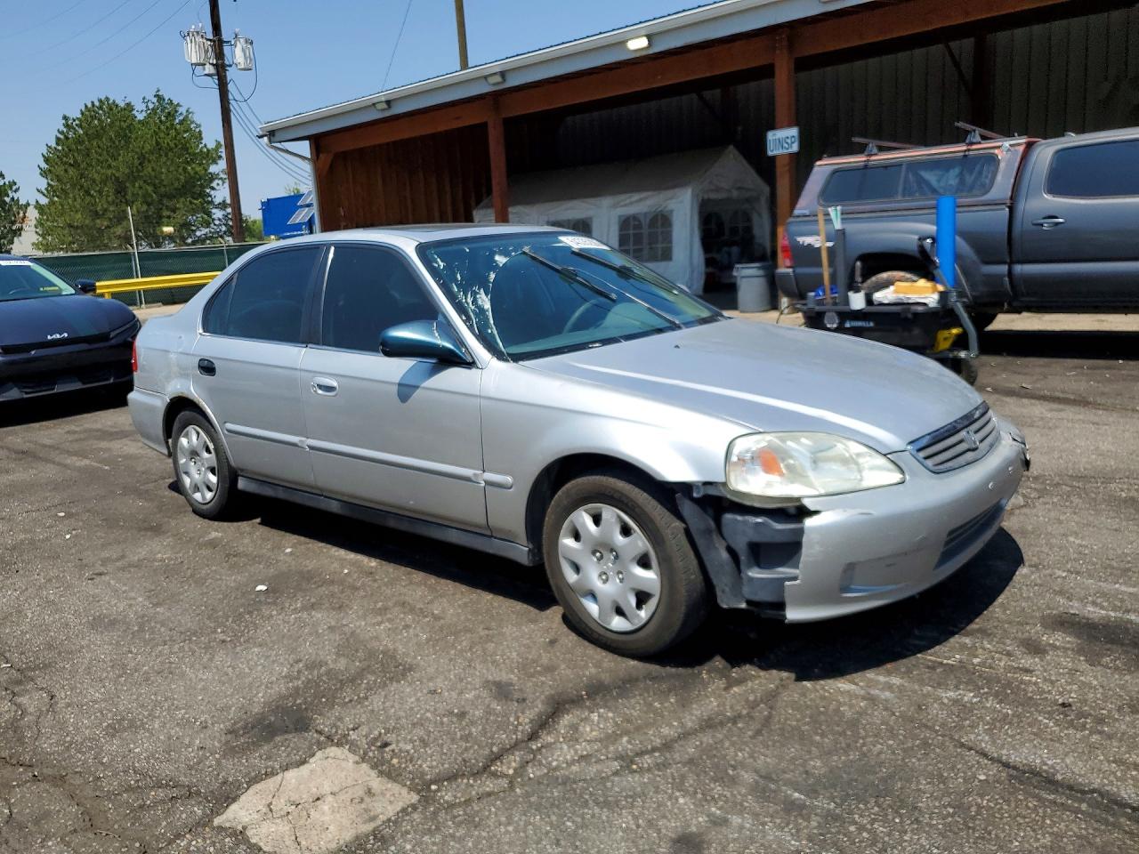 1999 Honda Civic Ex Silver vin: 1HGEJ8649XL033648