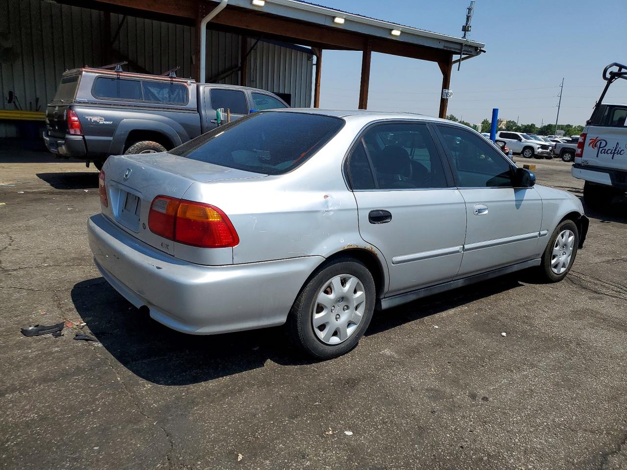1999 Honda Civic Ex Silver vin: 1HGEJ8649XL033648