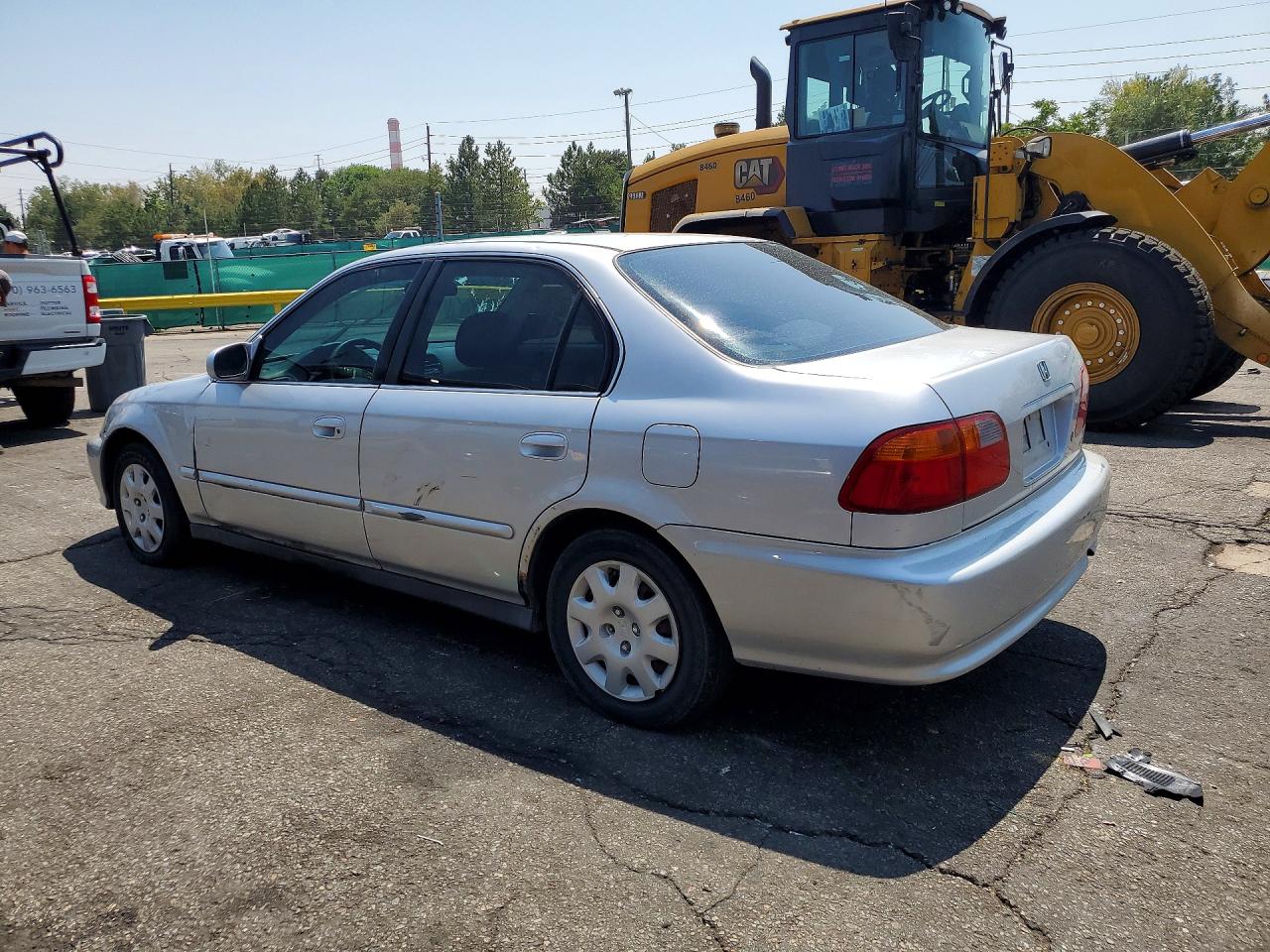 1999 Honda Civic Ex Silver vin: 1HGEJ8649XL033648