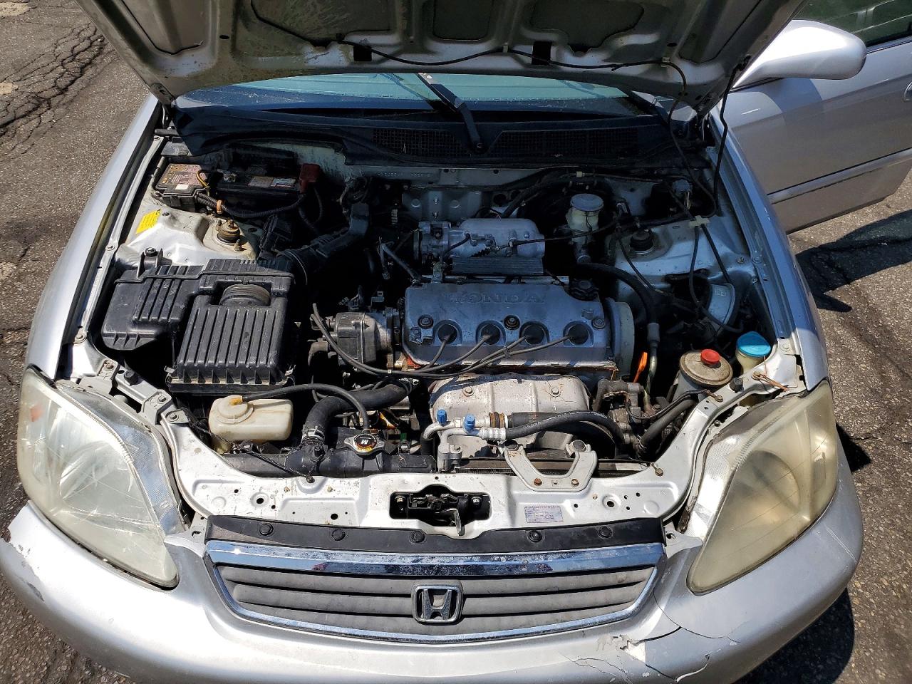1999 Honda Civic Ex Silver vin: 1HGEJ8649XL033648