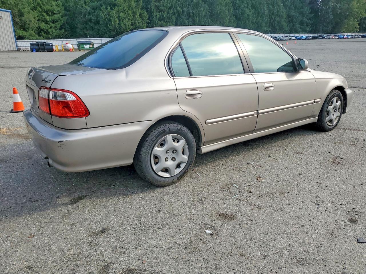 2000 Honda Civic Ex Желто-коричневый vin: 1HGEJ864XYL068006