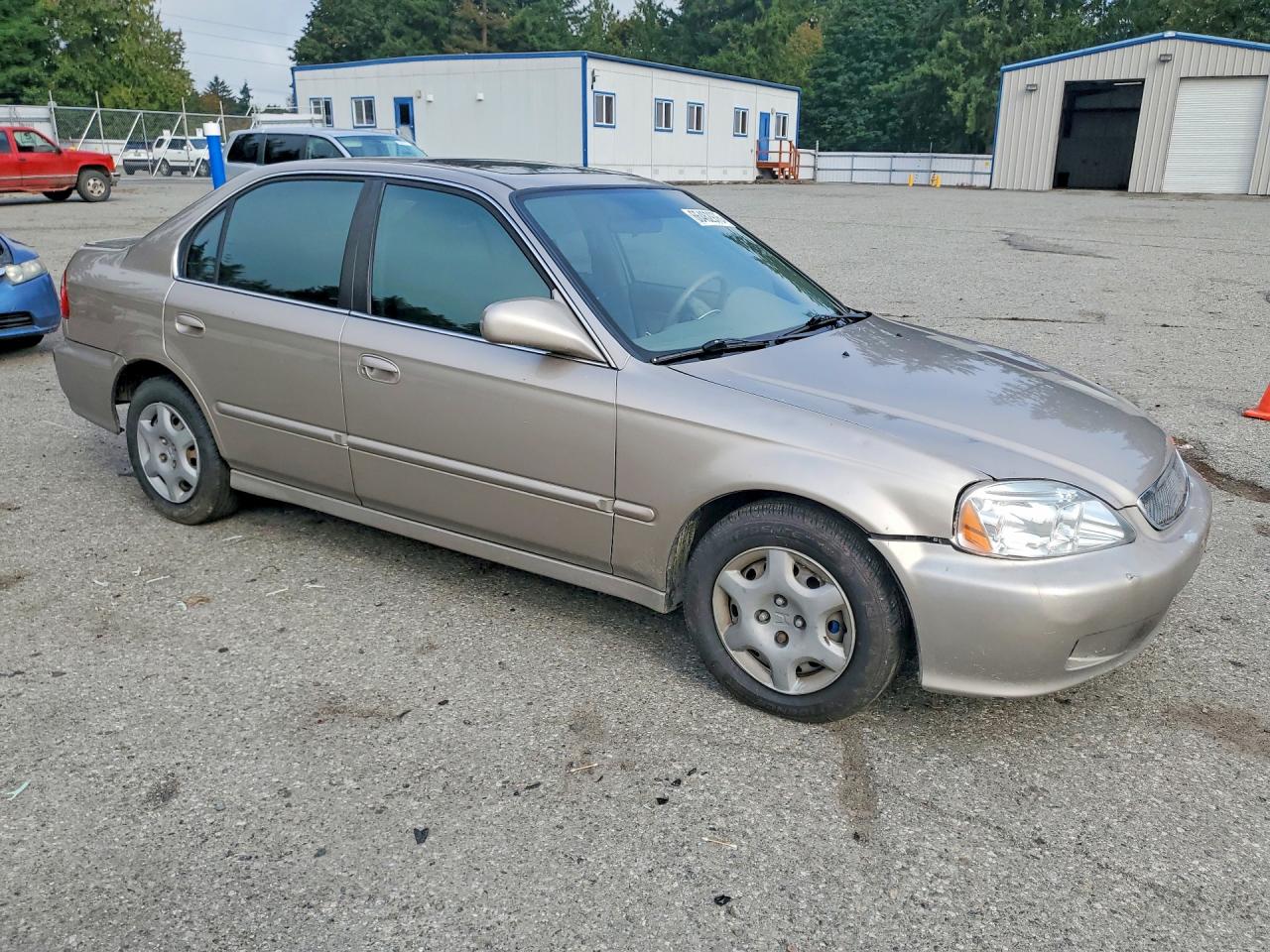 2000 Honda Civic Ex Желто-коричневый vin: 1HGEJ864XYL068006