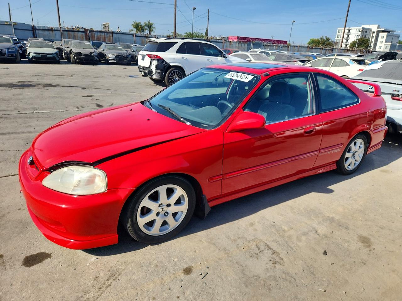 1999 Honda Civic Si Red vin: 1HGEM1151XL084625