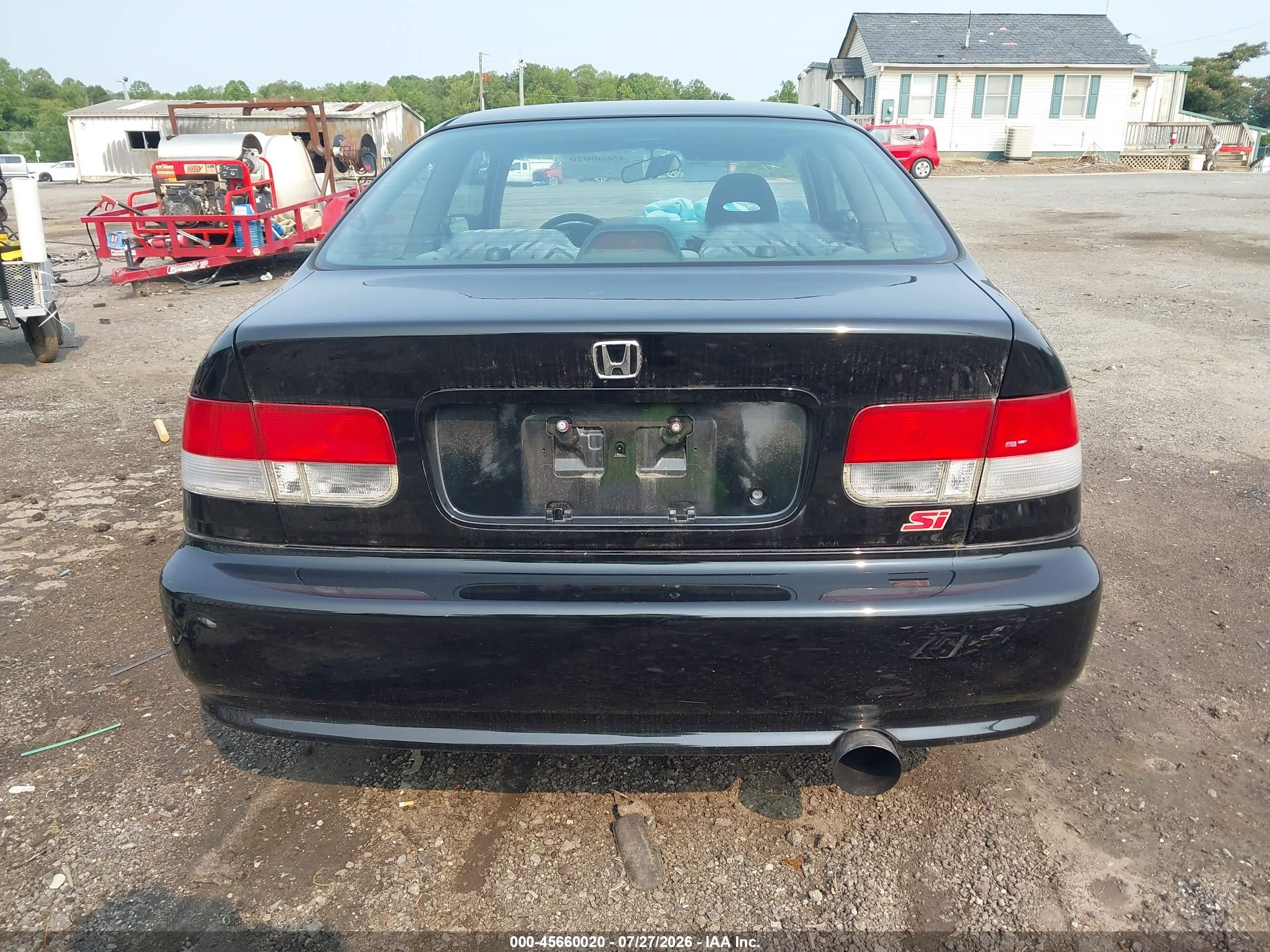 2000 Honda Civic Si Black vin: 1HGEM1155YL122343