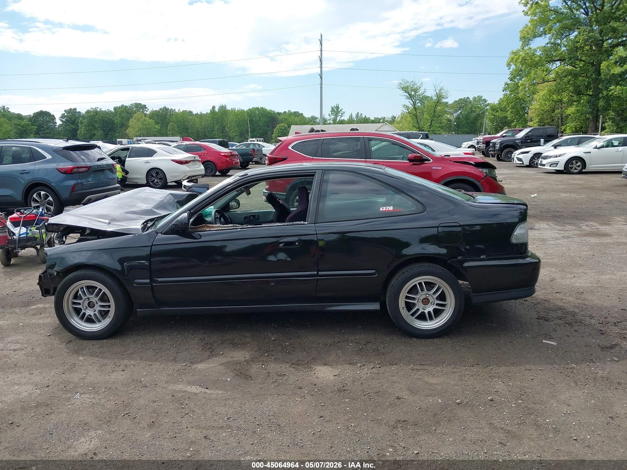 2000 Honda Civic Si Черный vin: 1HGEM1157YL120156