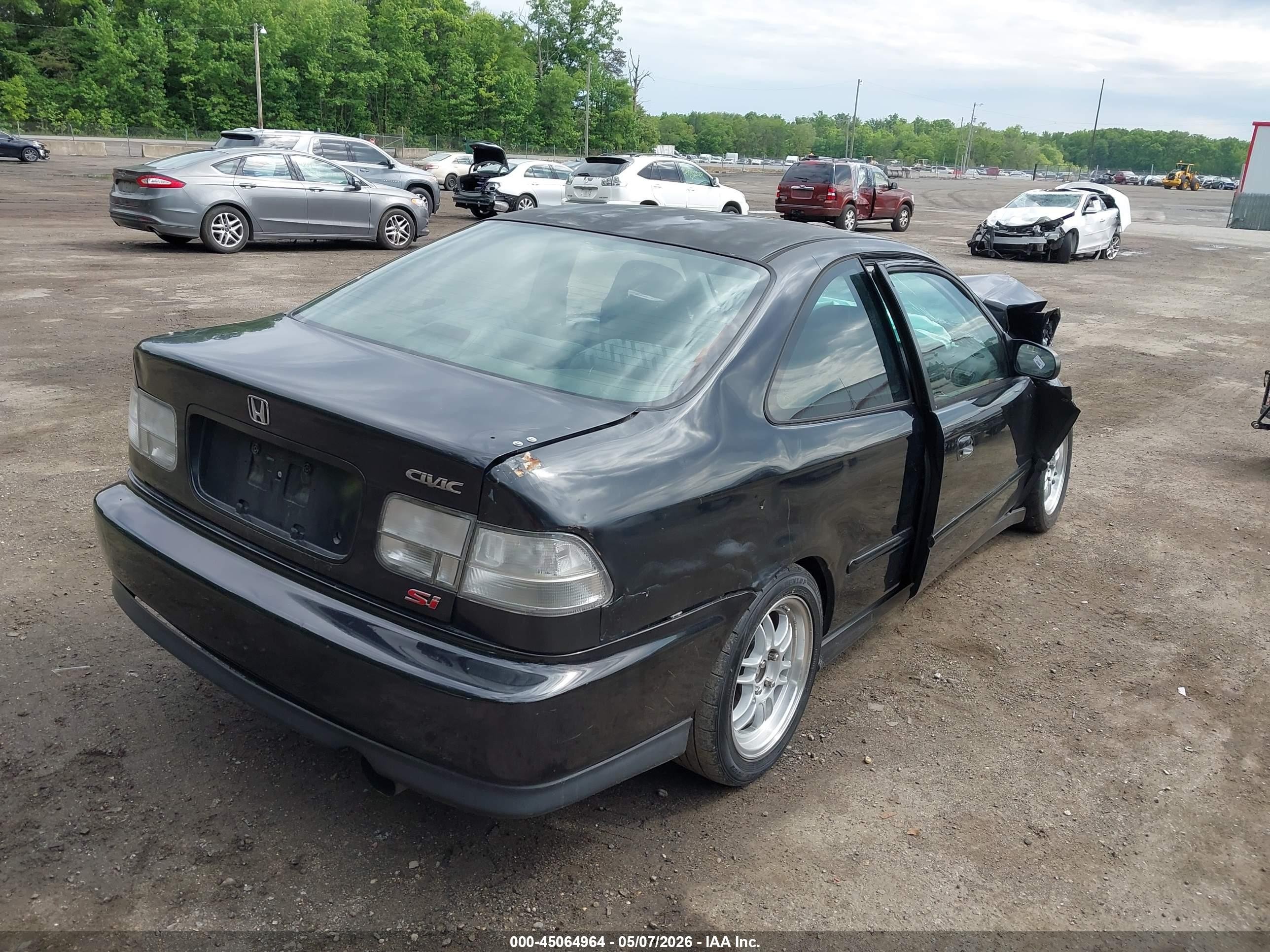 2000 Honda Civic Si Черный vin: 1HGEM1157YL120156
