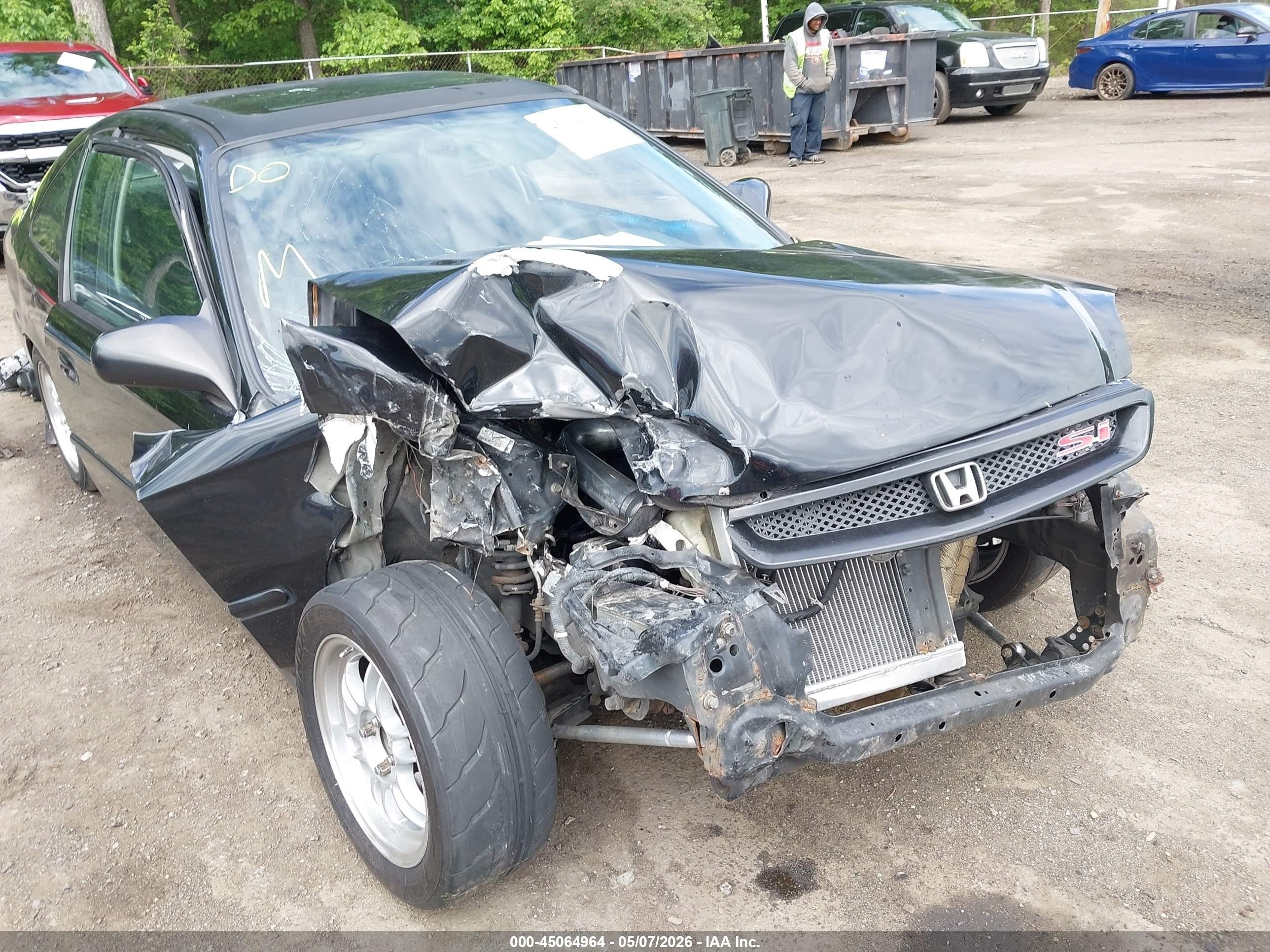 2000 Honda Civic Si Черный vin: 1HGEM1157YL120156