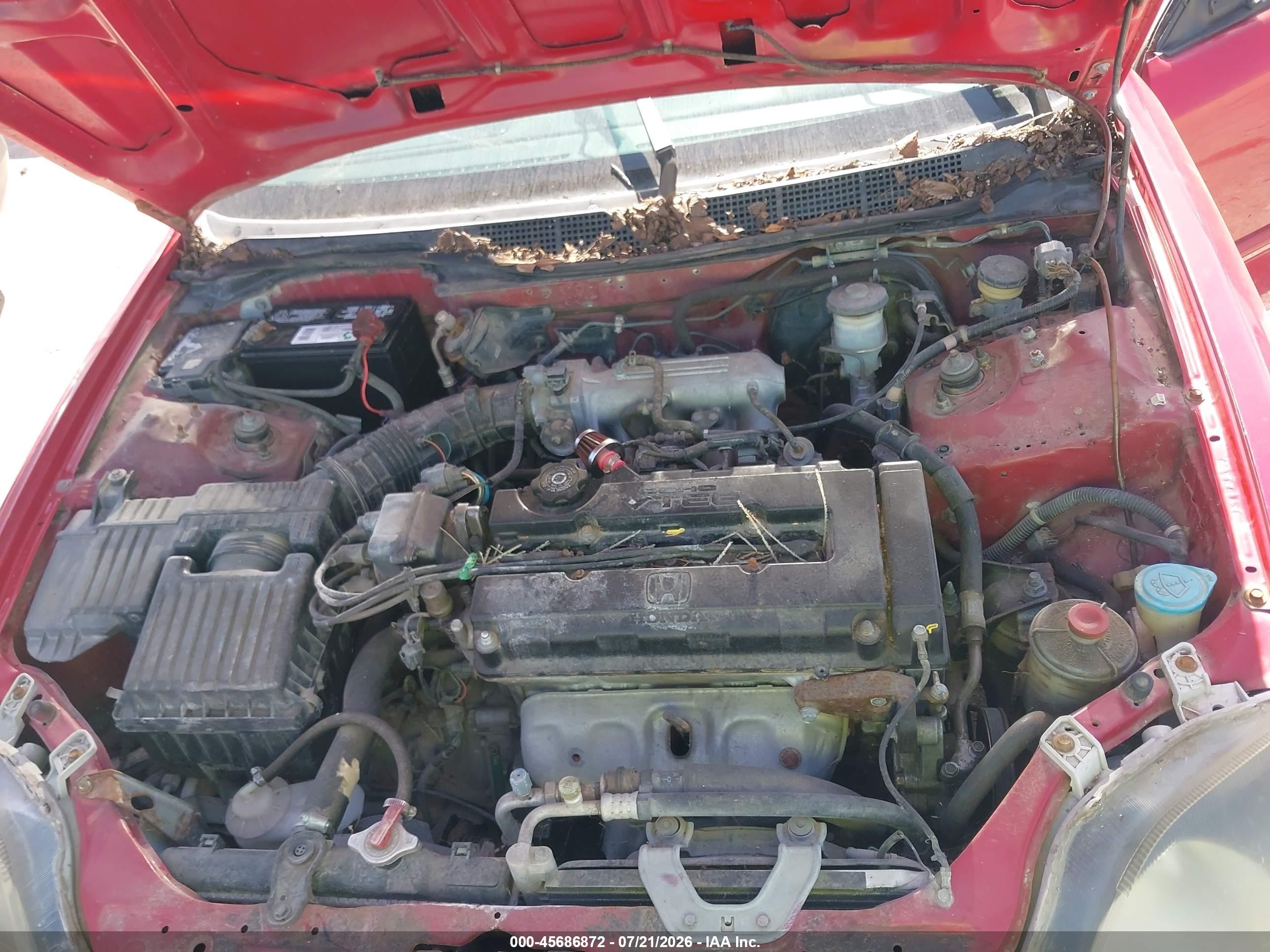 2000 Honda Civic Si Red vin: 1HGEM115XYL100905