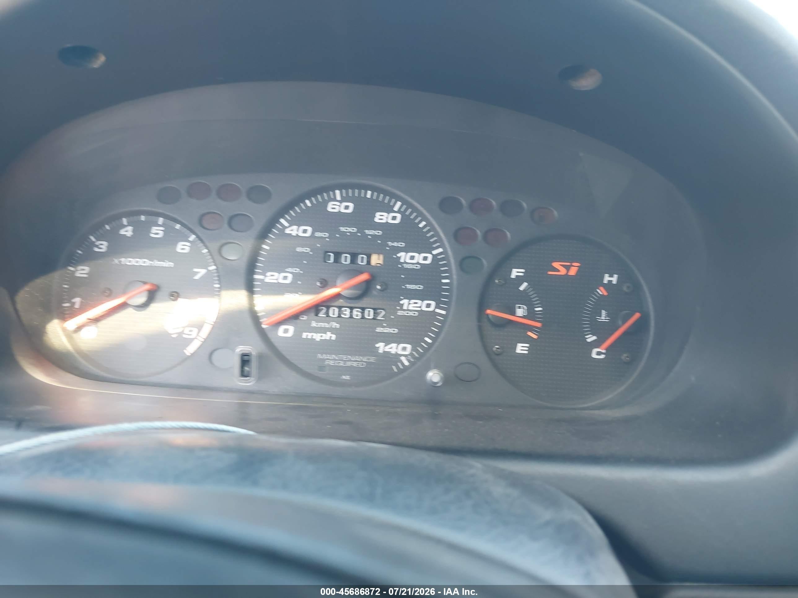 2000 Honda Civic Si Red vin: 1HGEM115XYL100905
