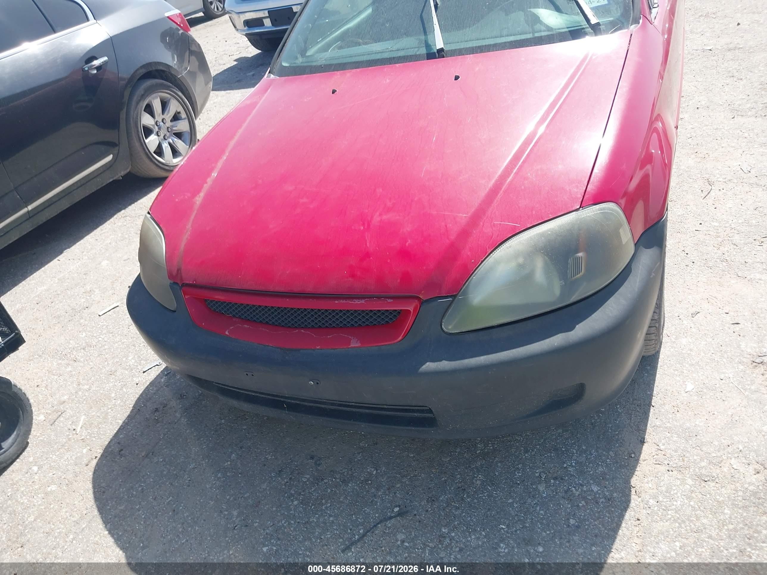 2000 Honda Civic Si Red vin: 1HGEM115XYL100905
