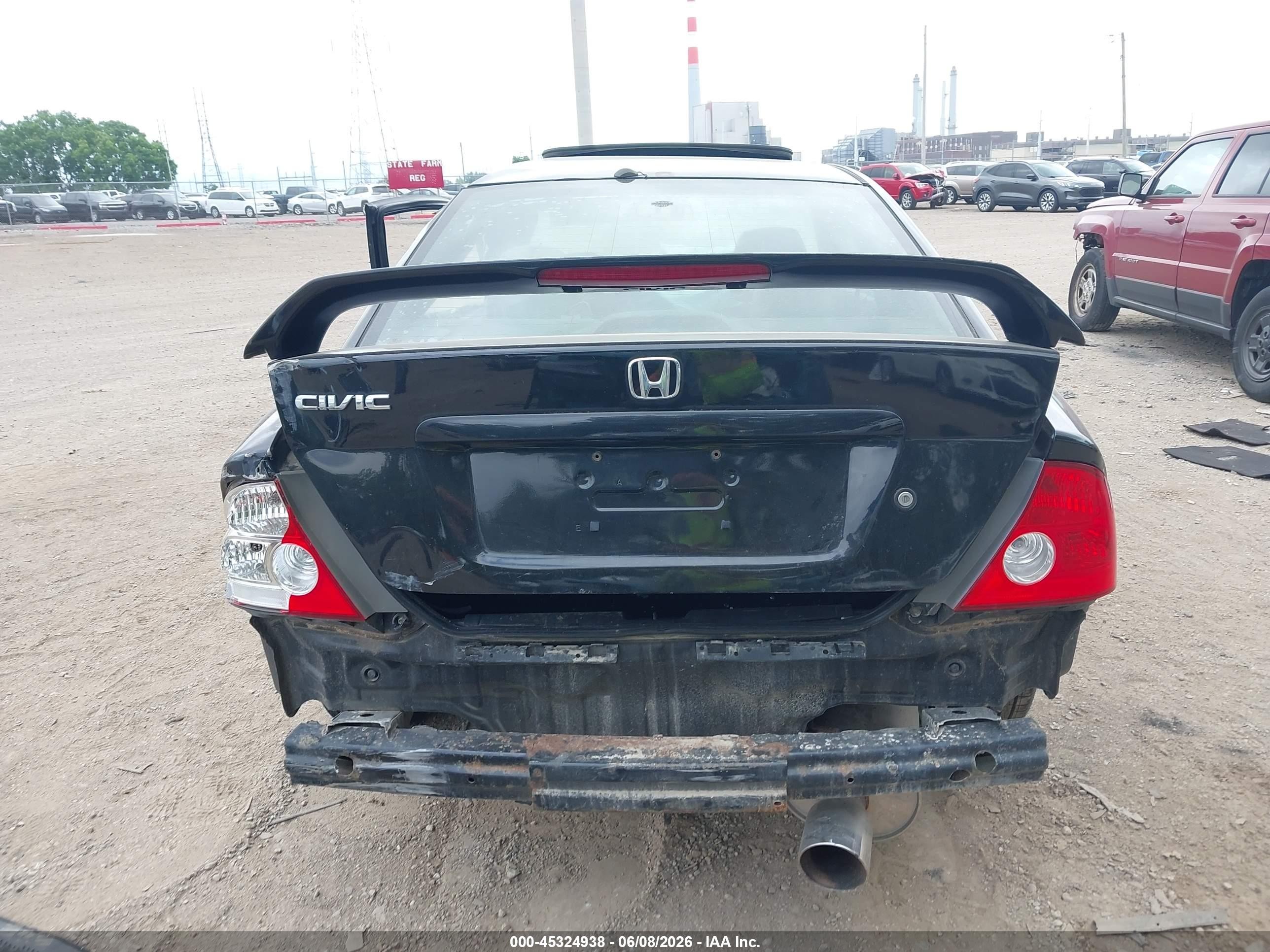 2004 Honda Civic Ex Black vin: 1HGEM21084L072283