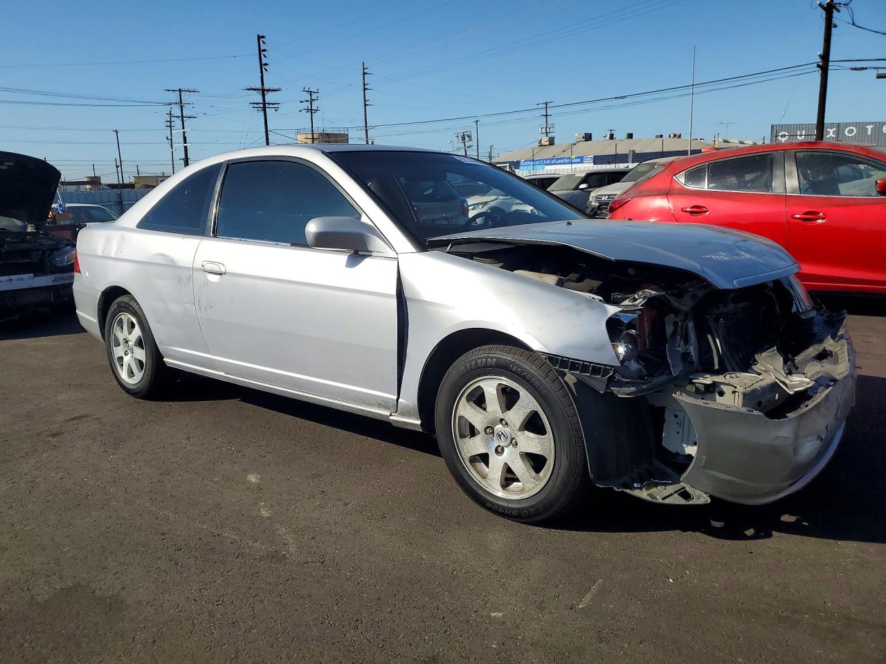 2003 Honda Civic Ex Silver vin: 1HGEM21093L001348
