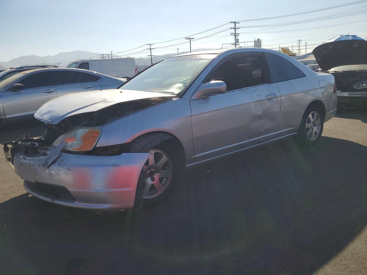 2003 Honda Civic Ex Silver vin: 1HGEM21093L001348