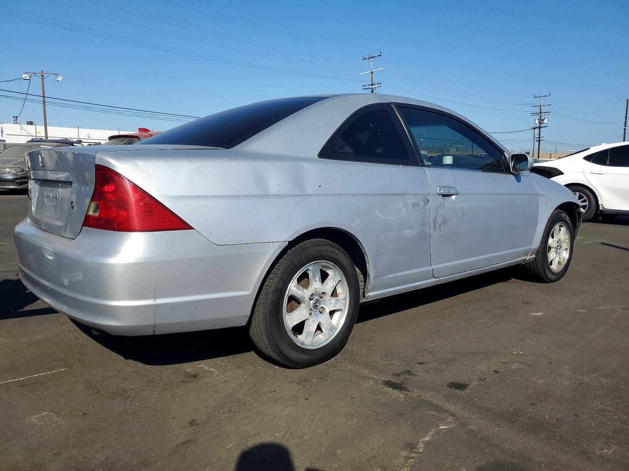 2003 Honda Civic Ex Silver vin: 1HGEM21093L001348