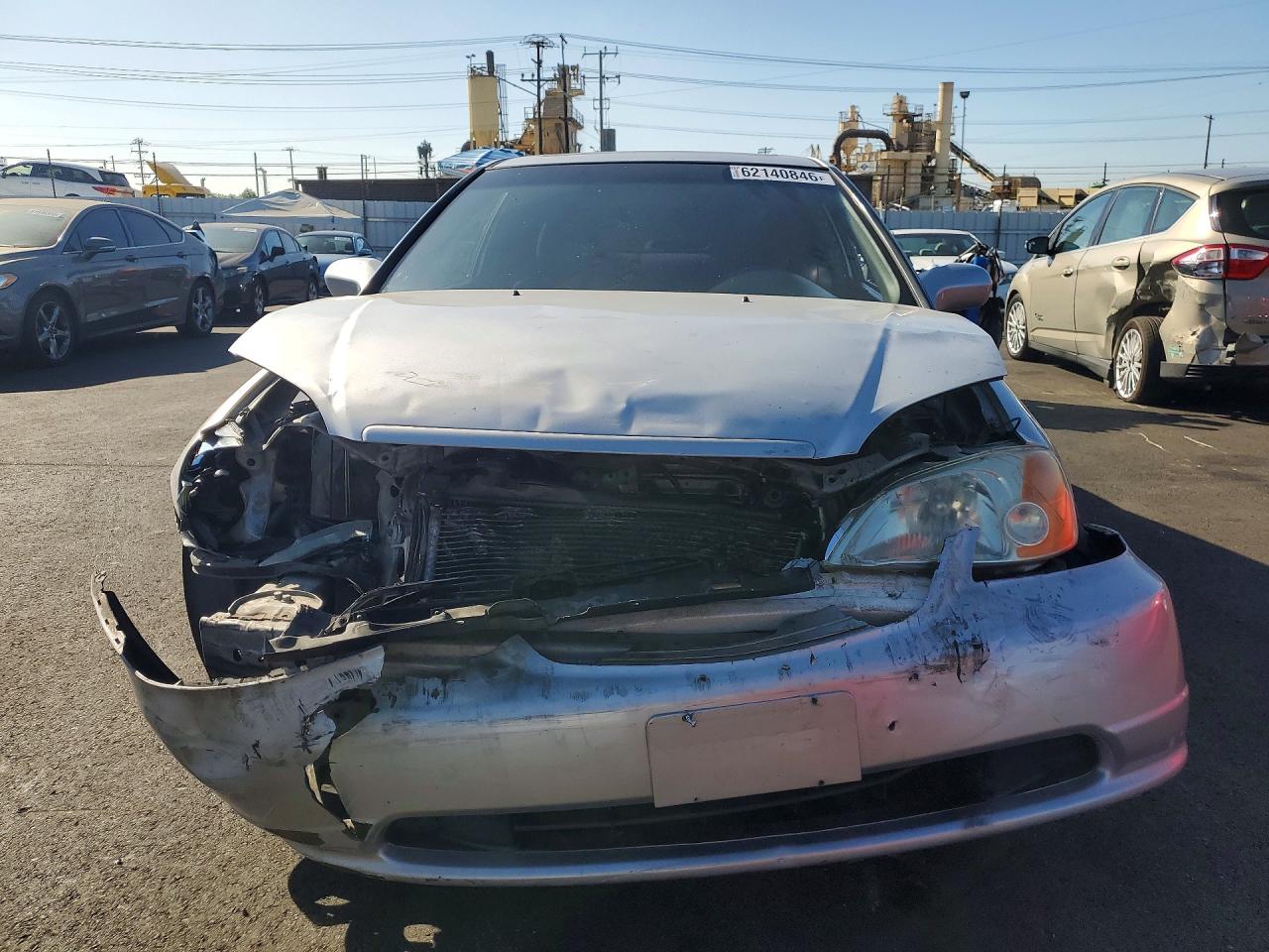 2003 Honda Civic Ex Silver vin: 1HGEM21093L001348
