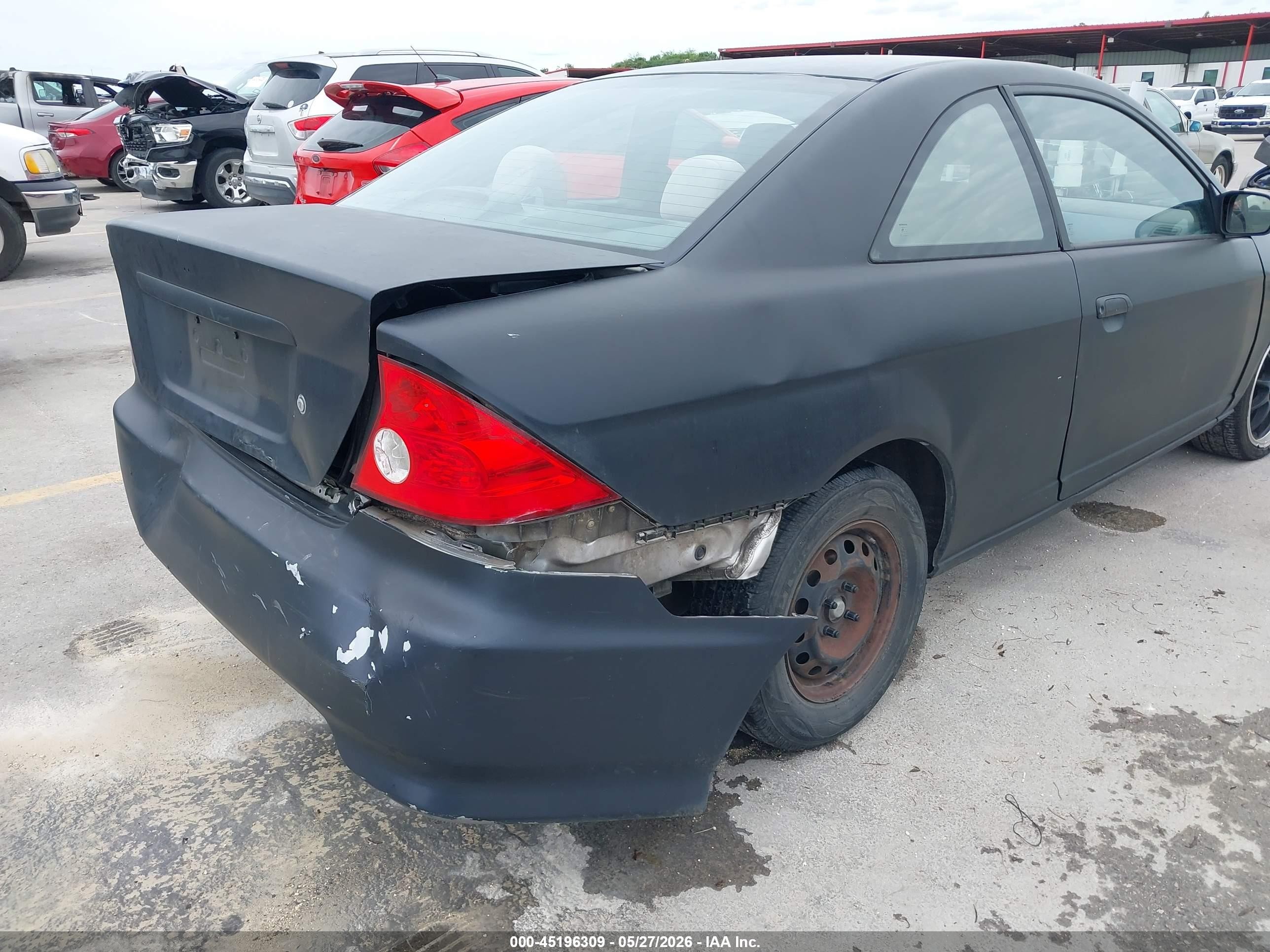2004 Honda Civic Vp Dark Blue vin: 1HGEM21114L069556