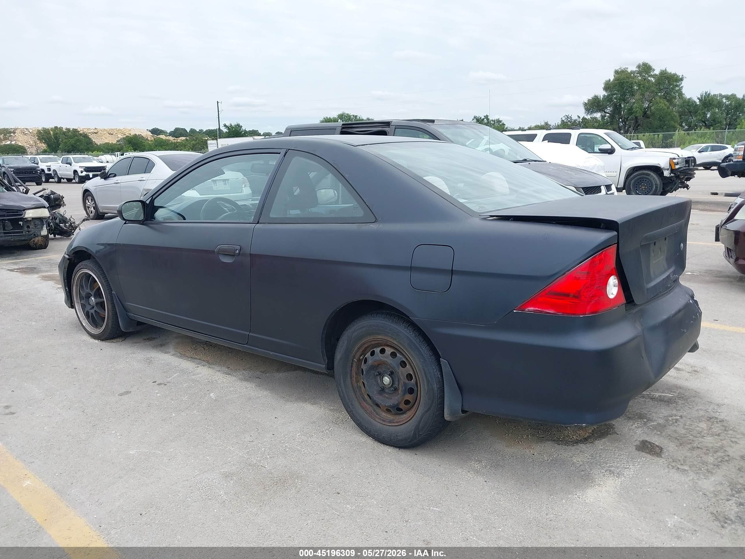 2004 Honda Civic Vp Dark Blue vin: 1HGEM21114L069556