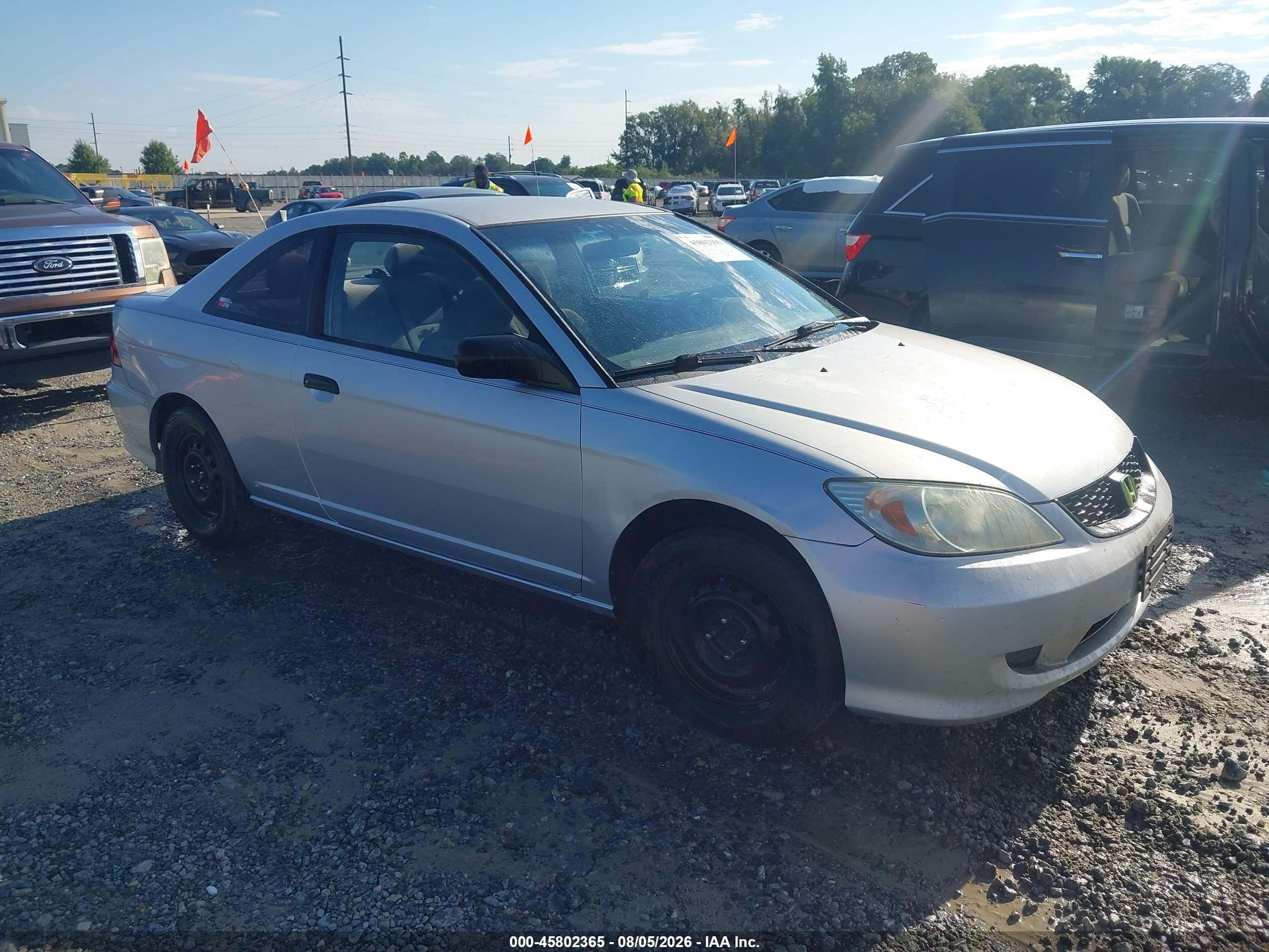 2004 Honda Civic Dx Vp Silver vin: 1HGEM21124L069646