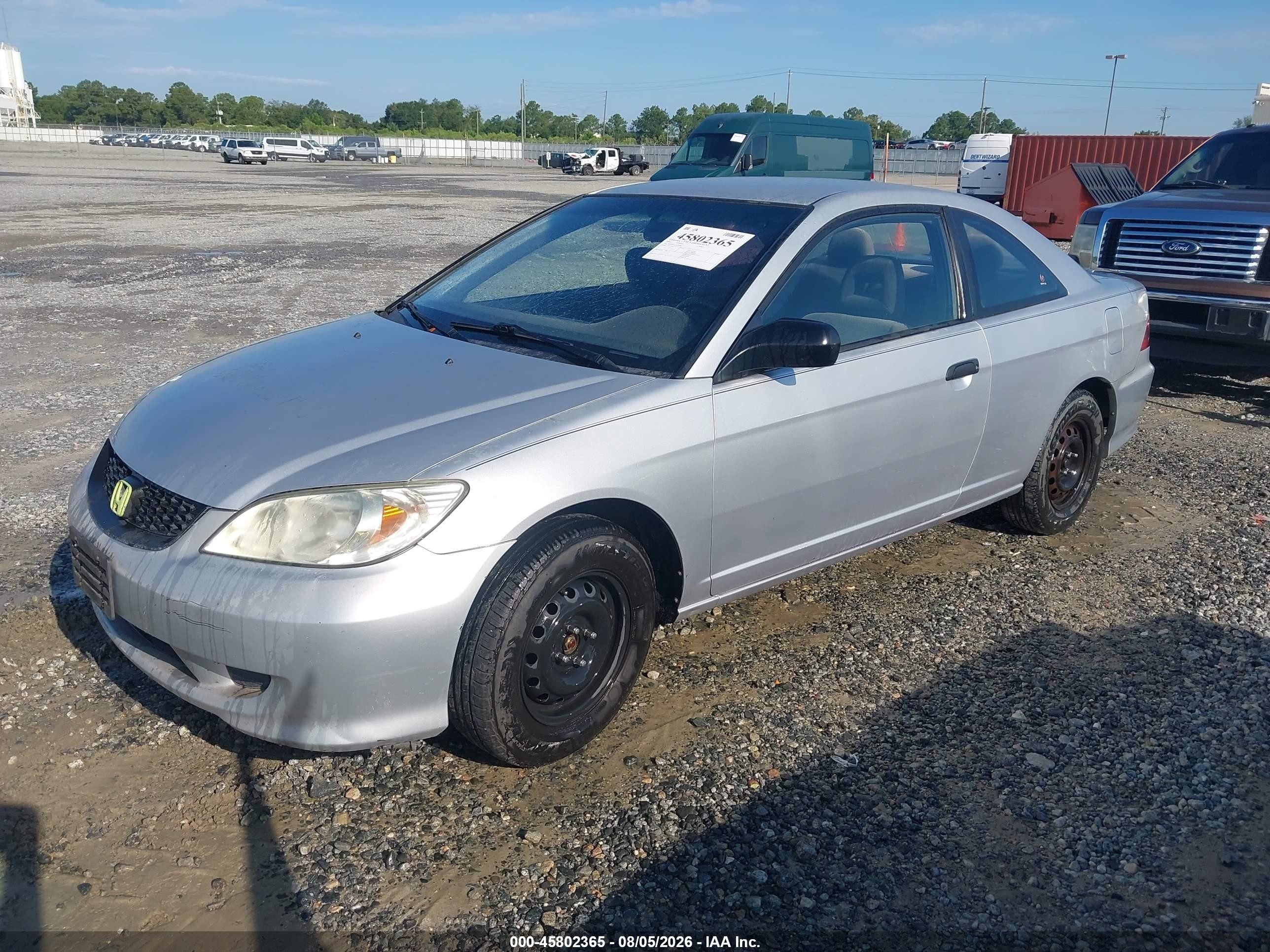 2004 Honda Civic Dx Vp Silver vin: 1HGEM21124L069646