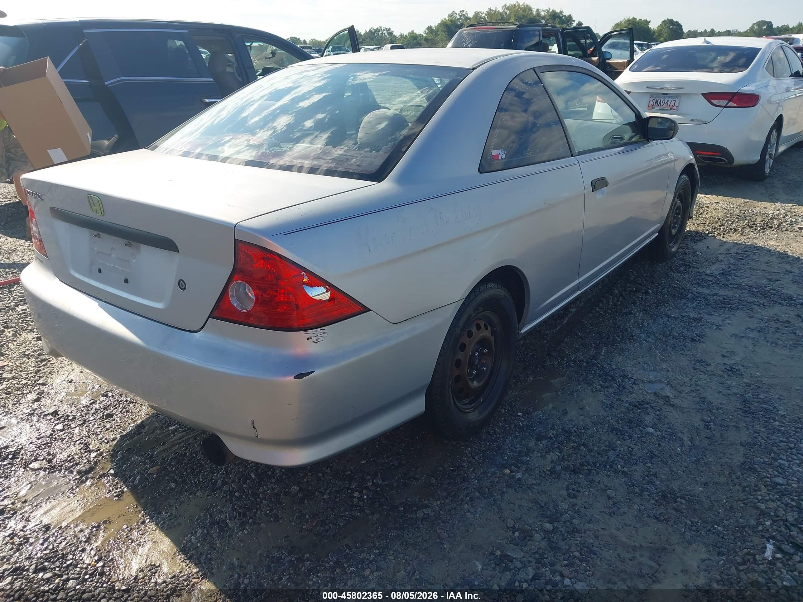 2004 Honda Civic Dx Vp Silver vin: 1HGEM21124L069646