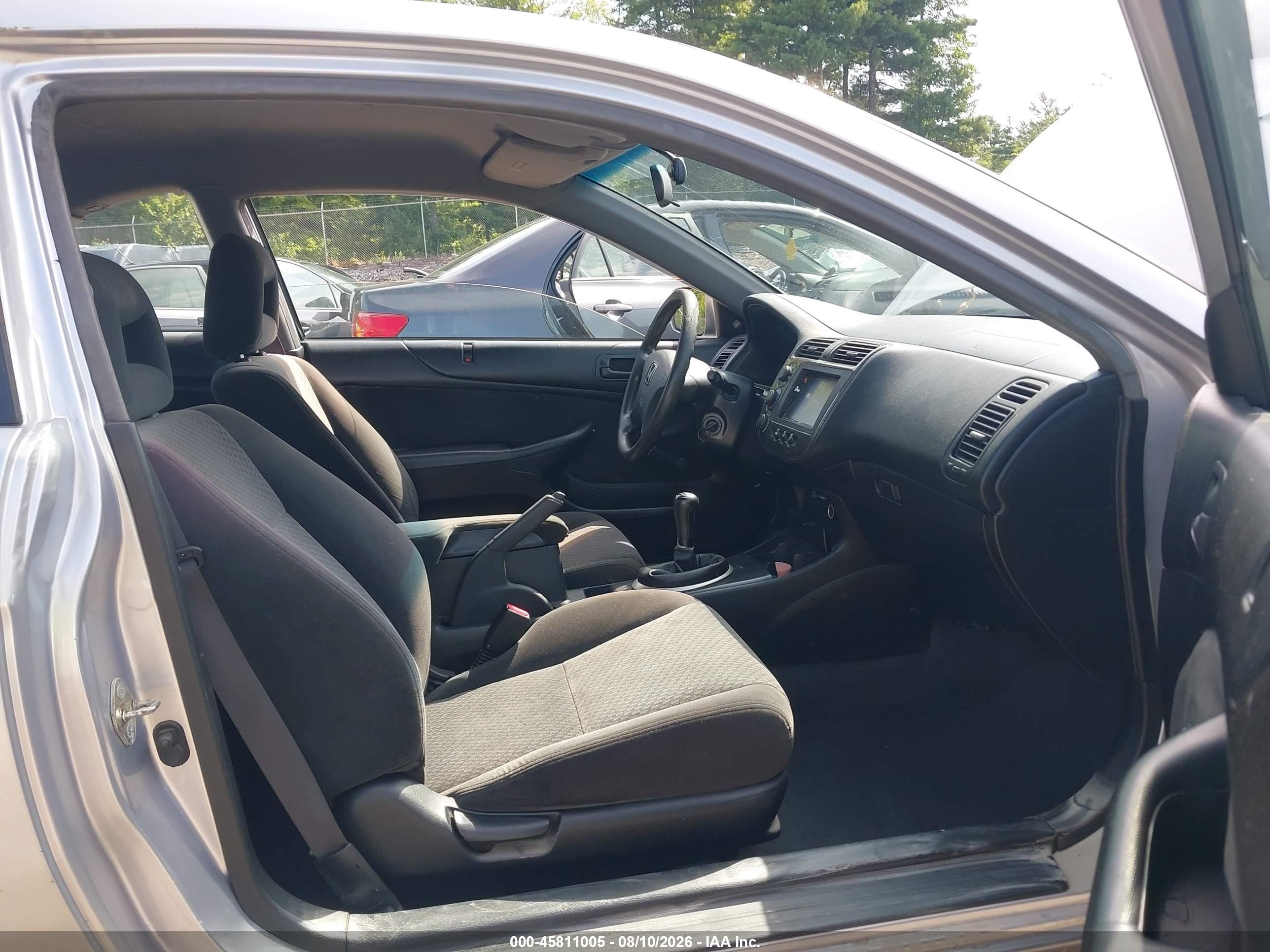 2005 Honda Civic Vp Silver vin: 1HGEM21125L065520