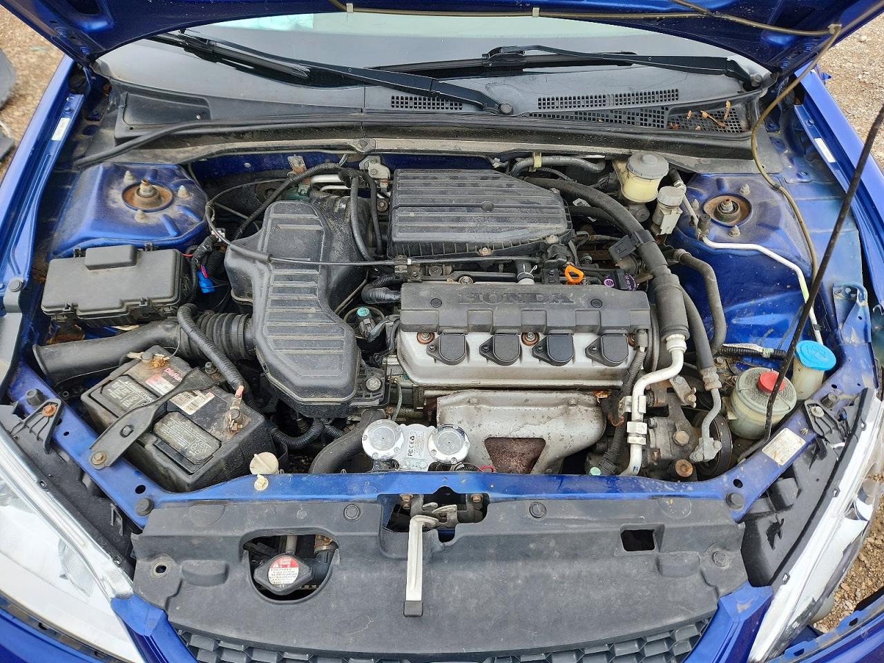 2005 Honda Civic Dx Vp Blue vin: 1HGEM21145L041428