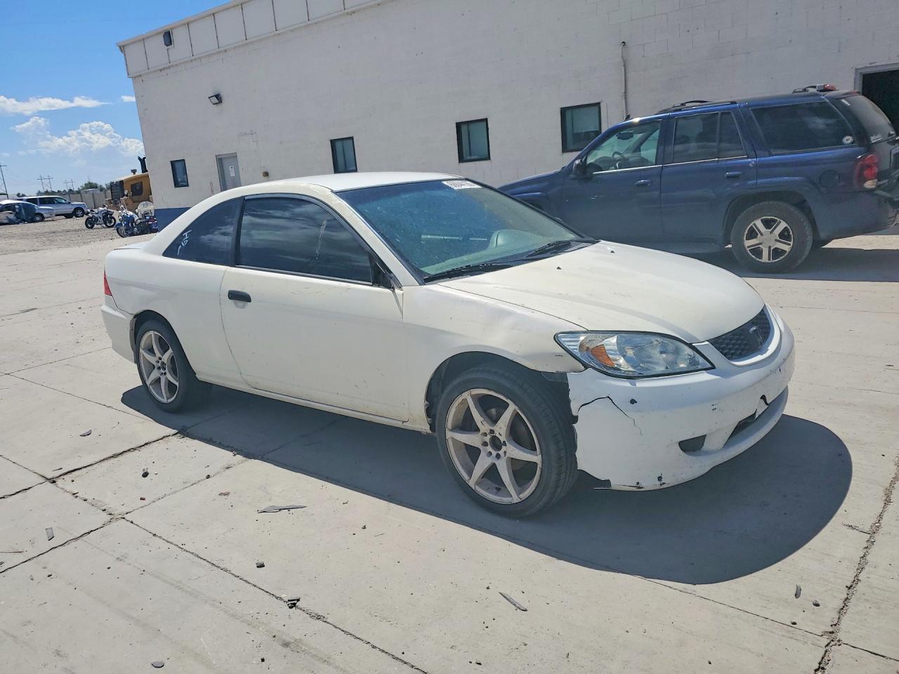2005 Honda Civic Dx Vp Белый vin: 1HGEM21155L042328