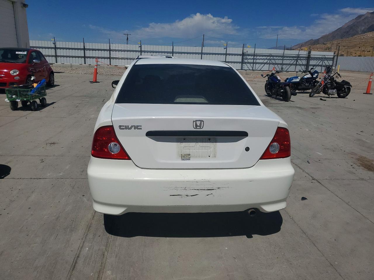 2005 Honda Civic Dx Vp Белый vin: 1HGEM21155L042328